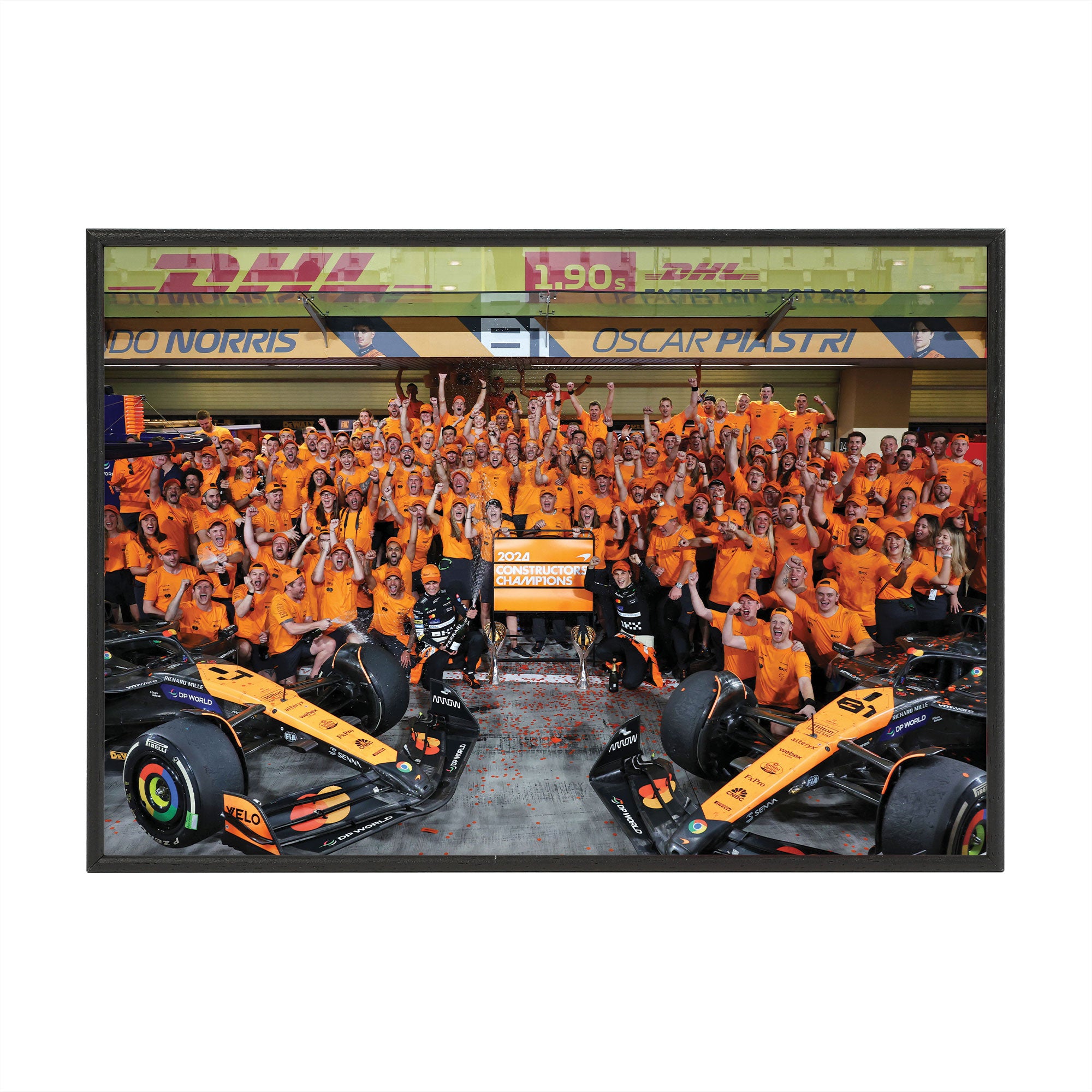 McLaren F1 Team 2024 Constructors Champions Print - Box Frame