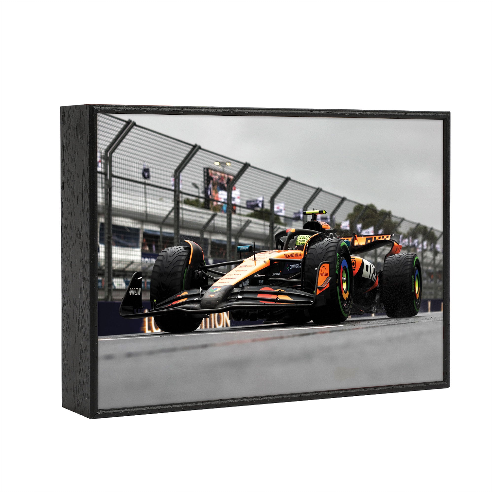 Lando Norris 2025 McLaren F1 Team Print - Australian GP - Box Frame