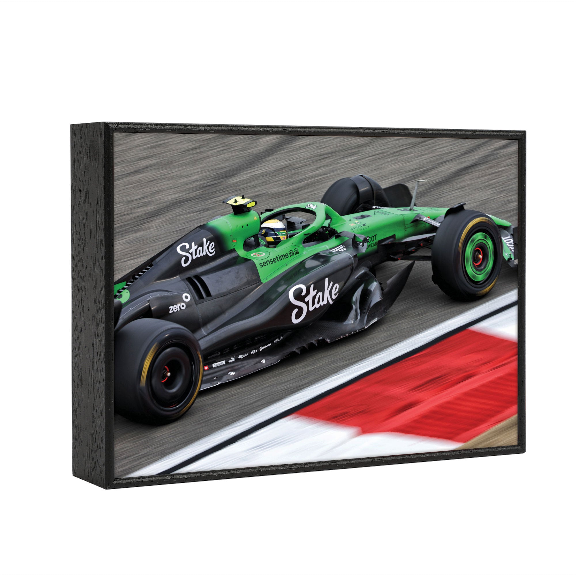 Gabriel Bortoleto 2025 Stake F1 Team Kick Sauber Box Frame Print - Pre-Season Testing