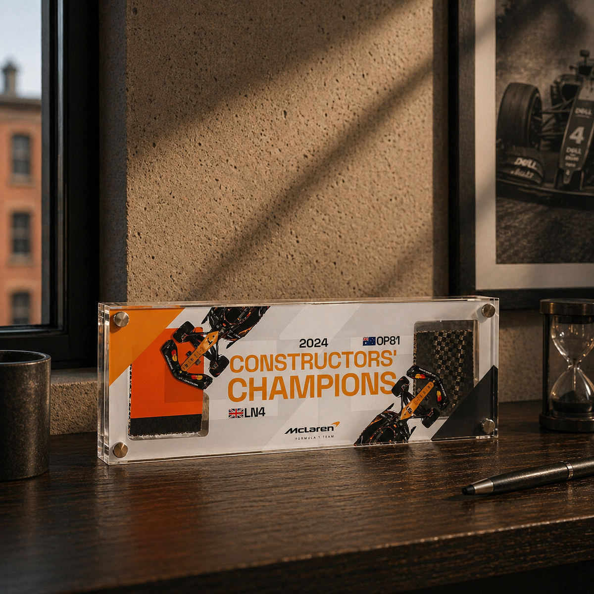 2024 Constructors Champions McLaren Dual Acrylic Bodywork Display