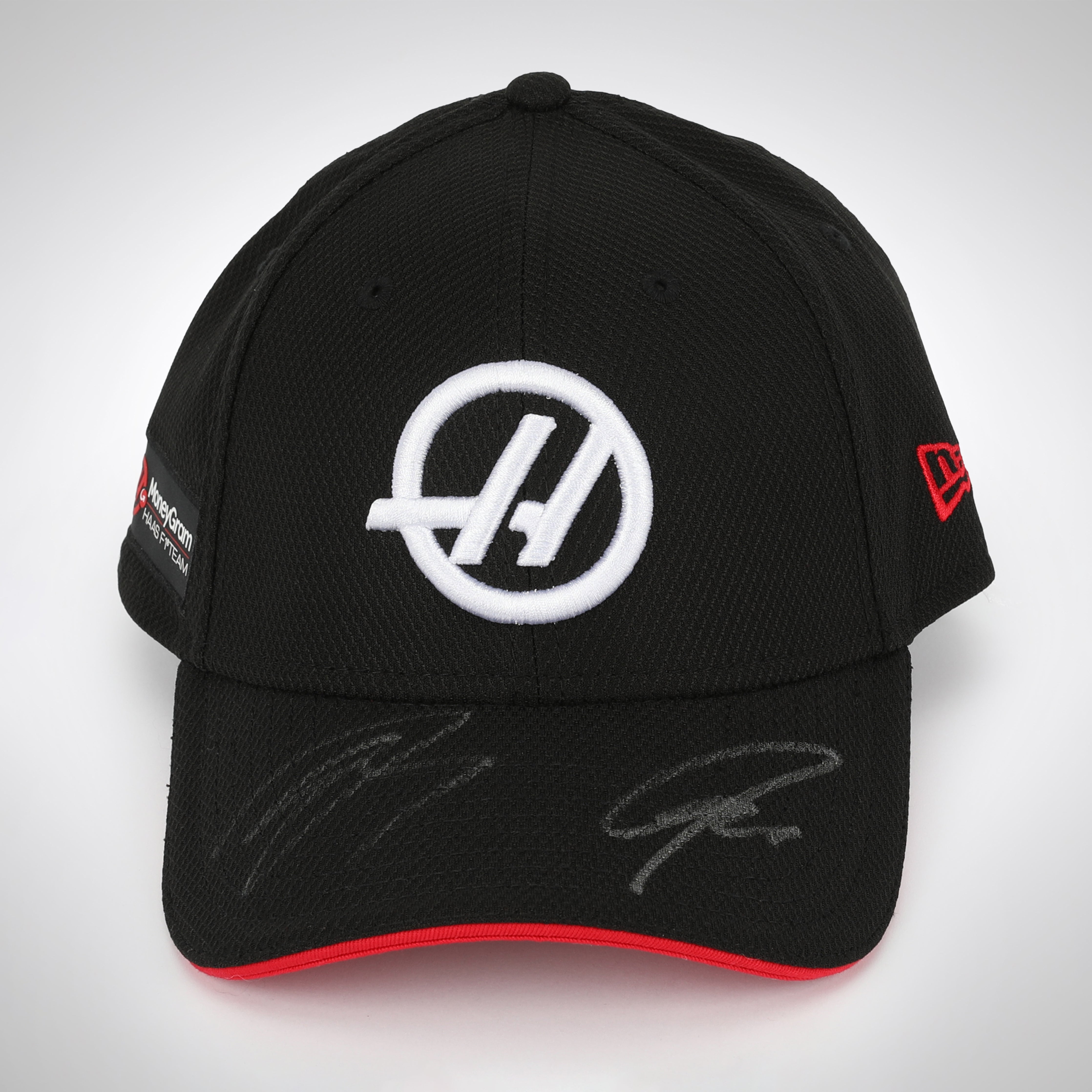 Kevin Magnussen and Nico Hulkenberg Dual Signed 2024 Haas F1 Team Cap