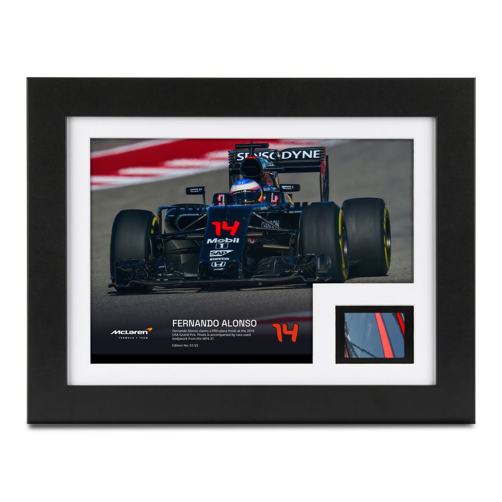 Fernando Alonso 2016 McLaren Bodywork Photo USA GP – F1 Authentics
