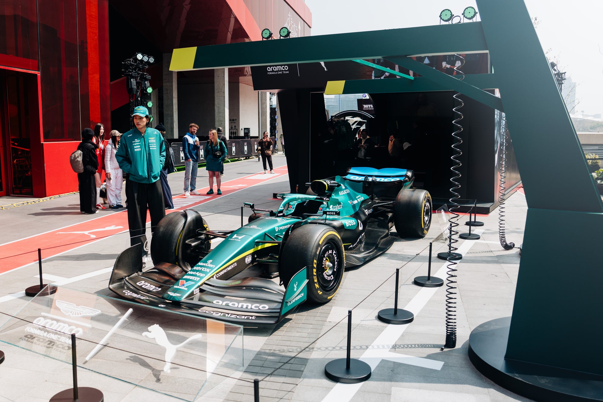 2026 Aston Martin AMR26 Show Car in the wild