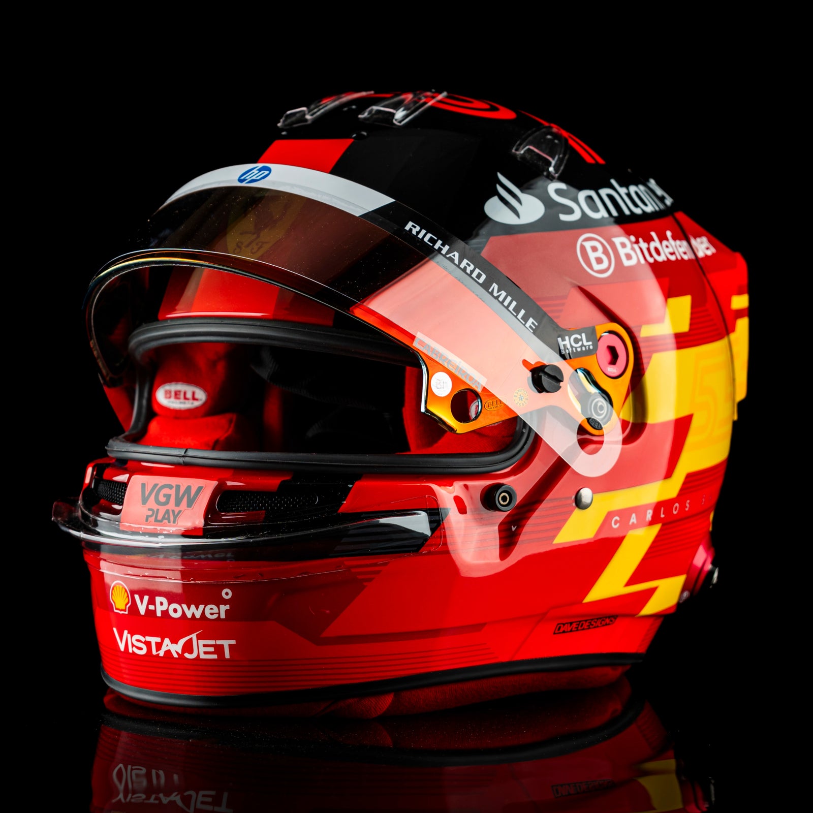 Carlos Sainz Bell Official Replica Helmet – 2024 Formula One Season