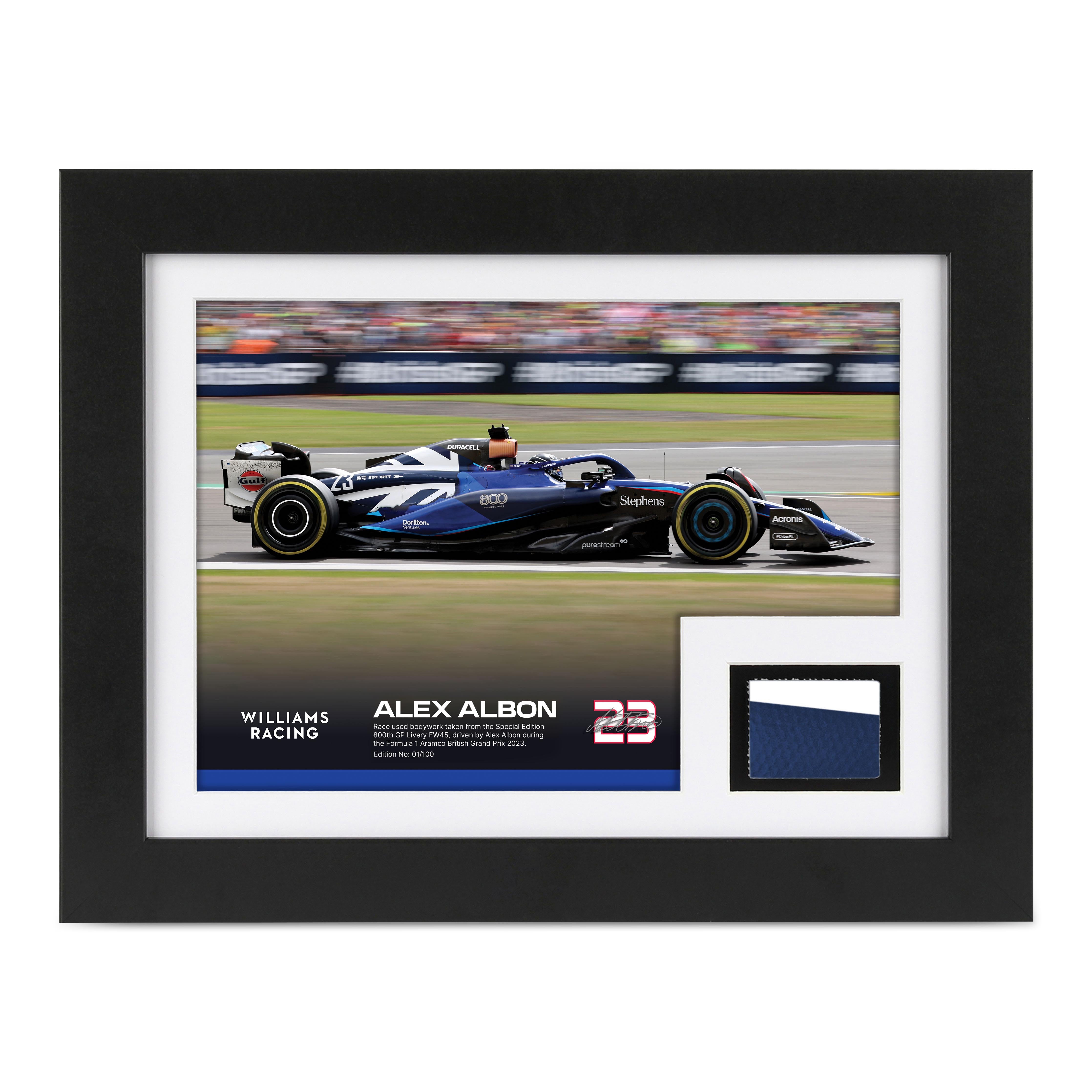 Limited-Edition Alex Albon 2023 ‘Williams’ 800th Grand Prix’ Bodywork & Photo British GP
