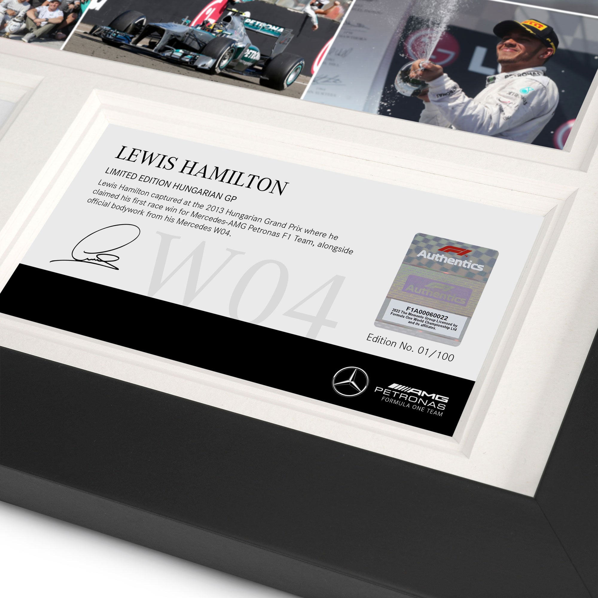 Lewis Hamilton 2013 ‘First Win’ Bodywork & Photo Collage - Hungarian GP