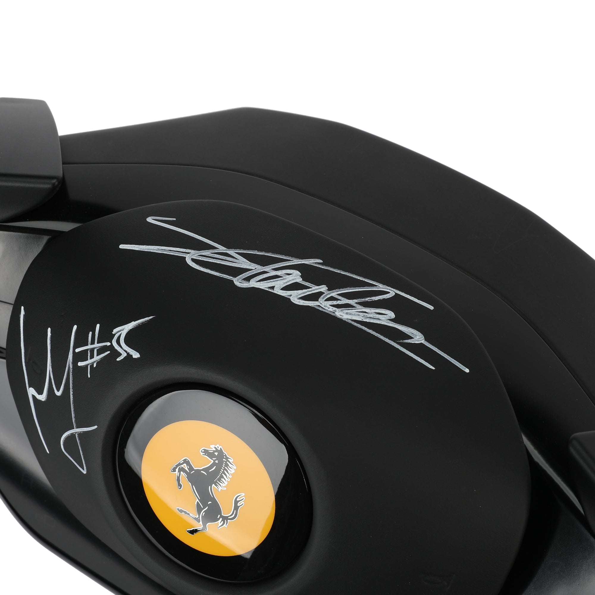 Charles Leclerc and Carlos Sainz Signed Ferrari Road Car Steering Wheel