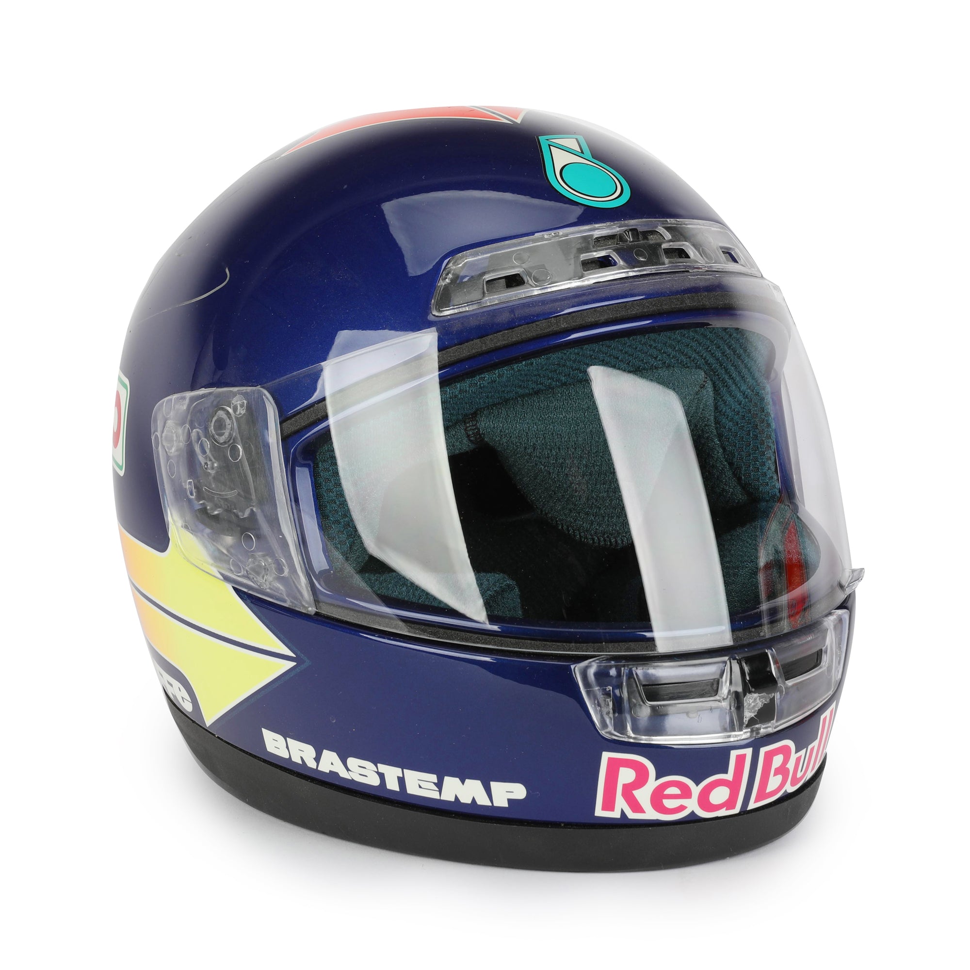 Pedro Diniz Signed Official Bieffe Replica Motorbike Helmet