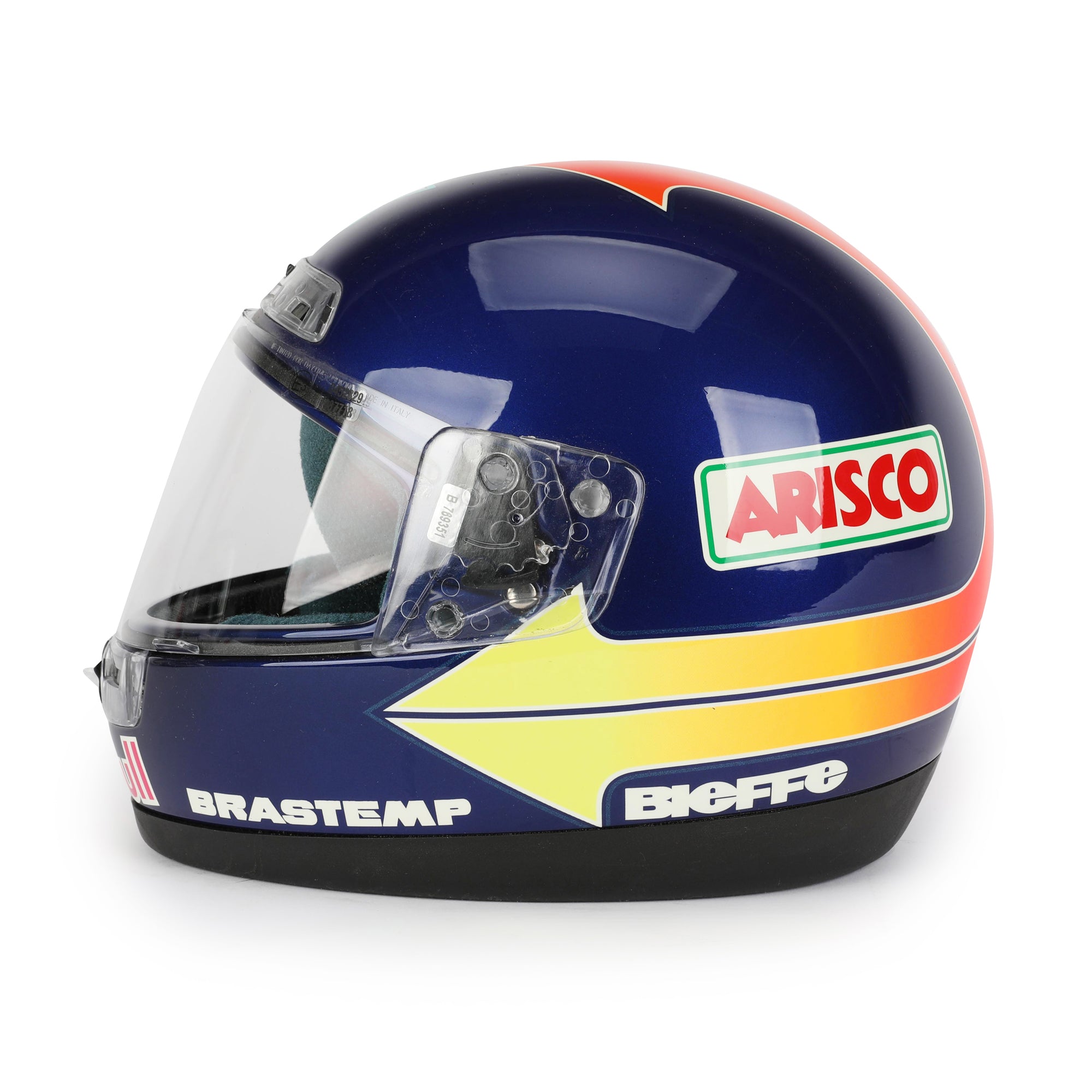 Pedro Diniz Signed Official Bieffe Replica Motorbike Helmet