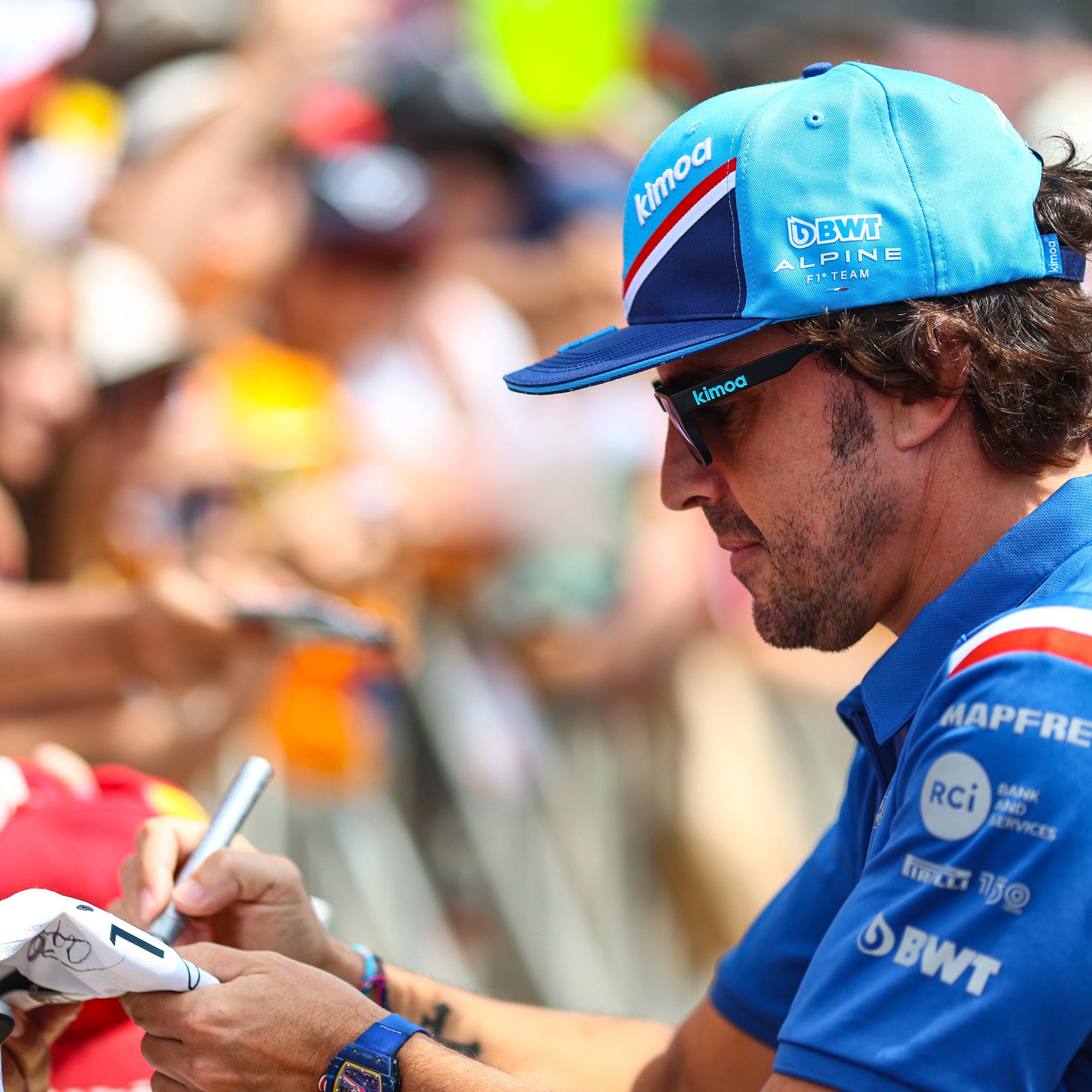 Fernando Alonso 2022 Signed French GP Cap