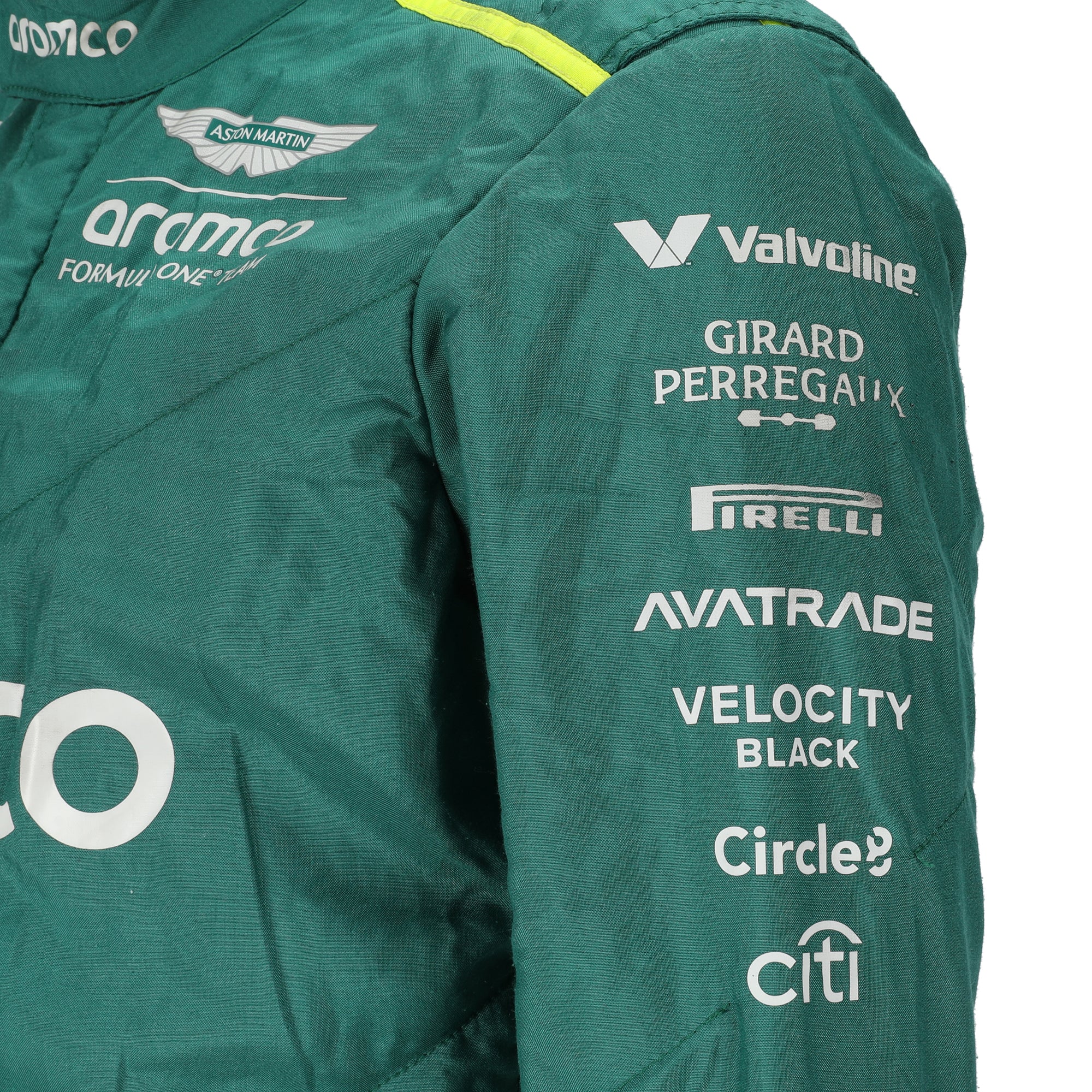 Fernando Alonso Un-Signed 2024 Aston Martin Aramco Formula One Team Grand Prix Used Suit