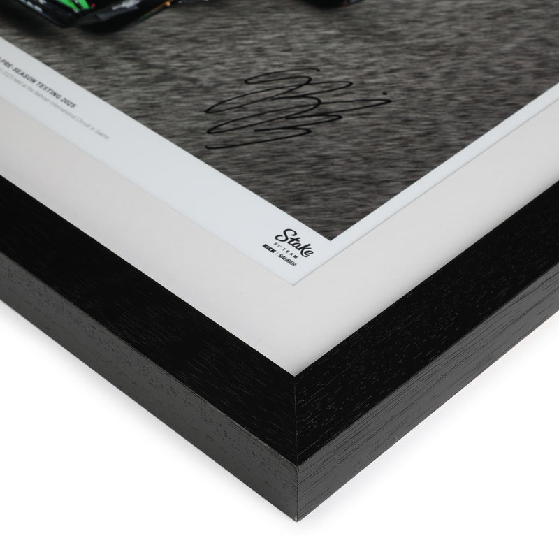 Gabriel Bortoleto Kick Sauber 2025 Pre-Season Testing Signed Photo - Bahrain GP