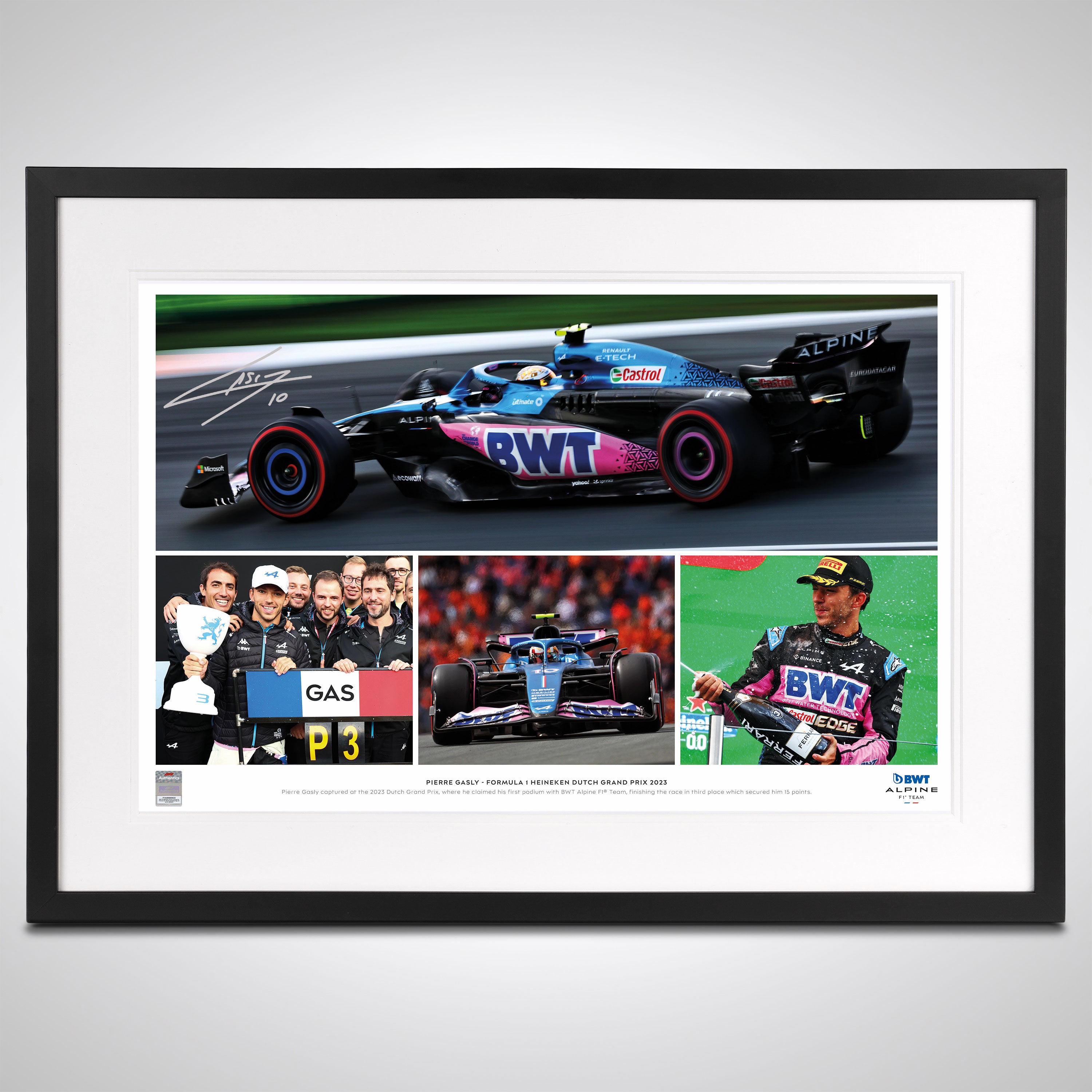 Pierre Gasly 2023 Signed Photo – Dutch GP