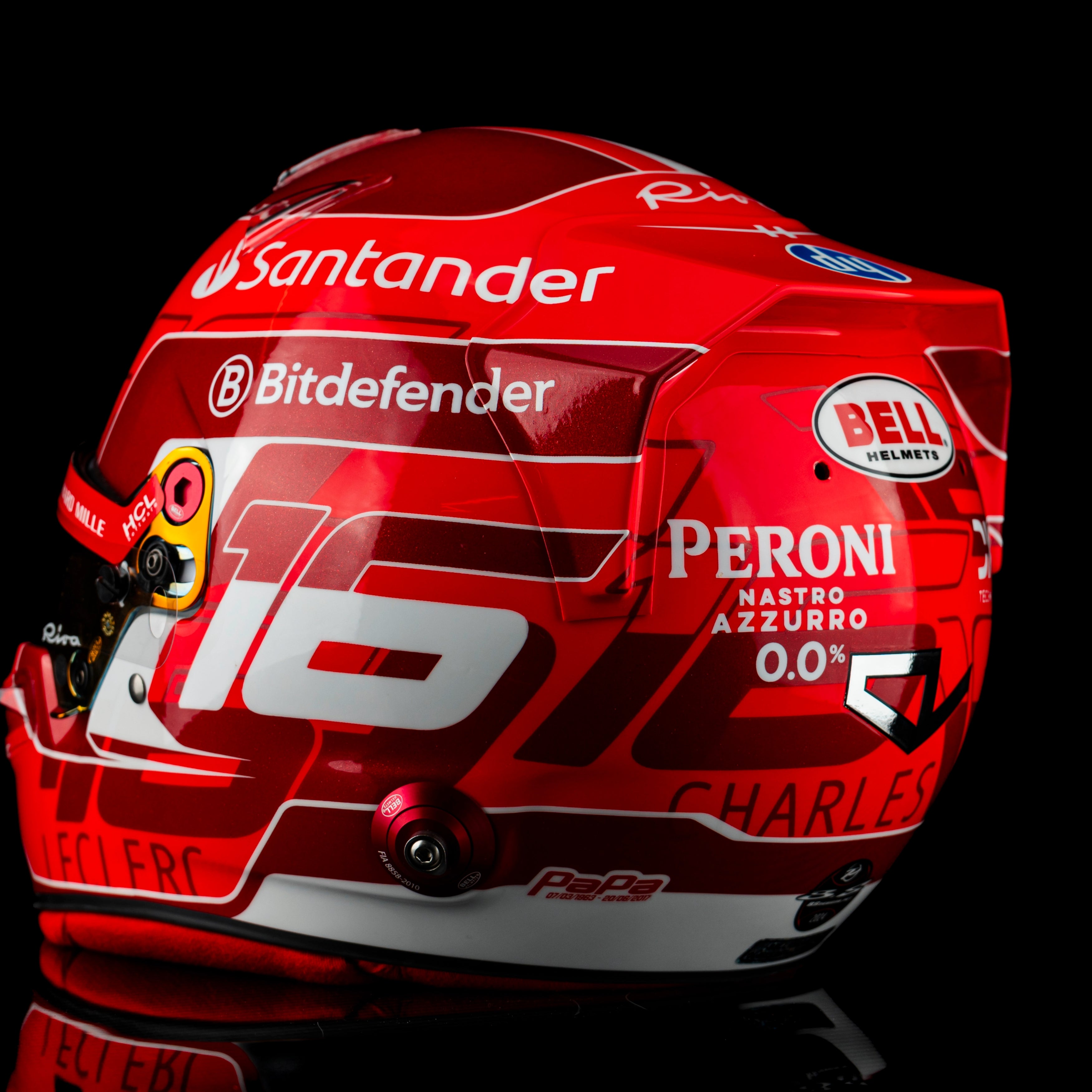 Charles Leclerc Official Bell Replica Helmet – 2024 Formula One Season