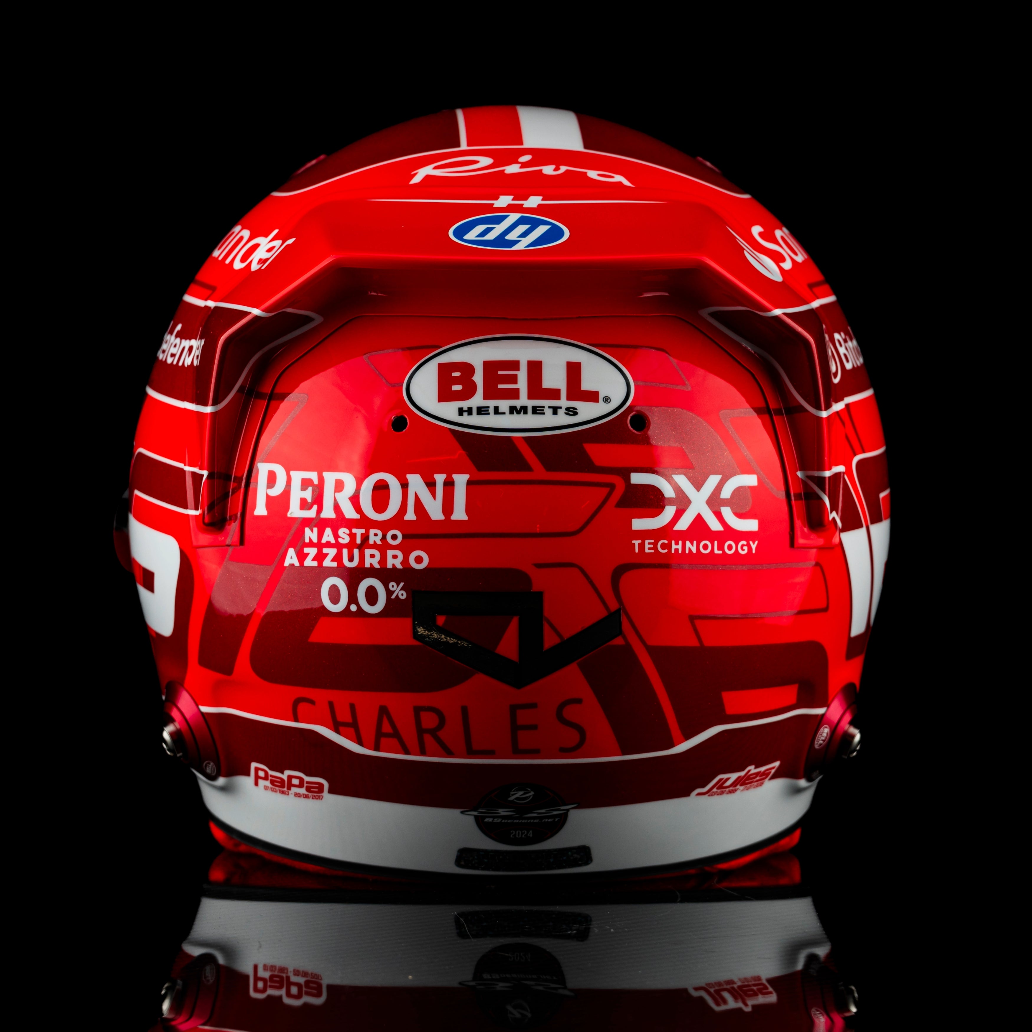 Charles Leclerc Official Bell Replica Helmet – 2024 Formula One Season