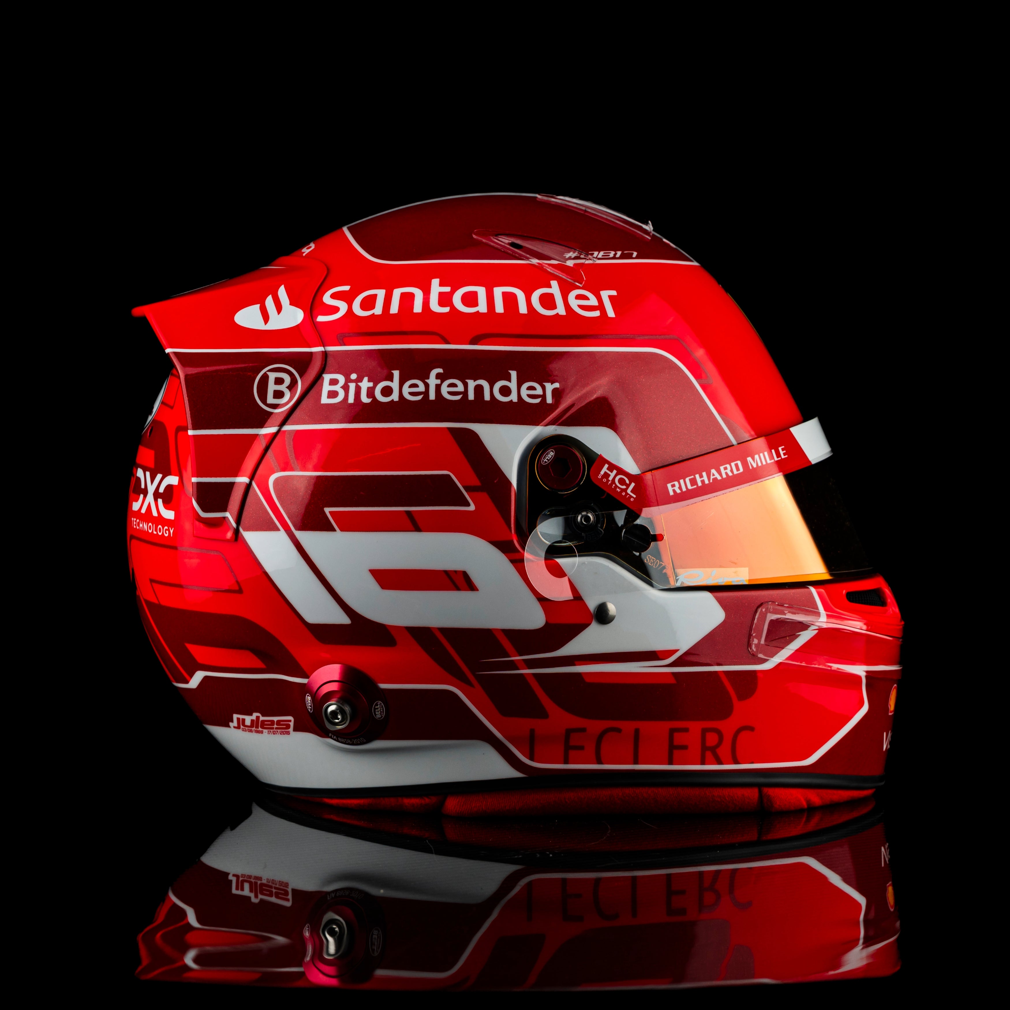 Charles Leclerc Official Bell Replica Helmet – 2024 Formula One Season