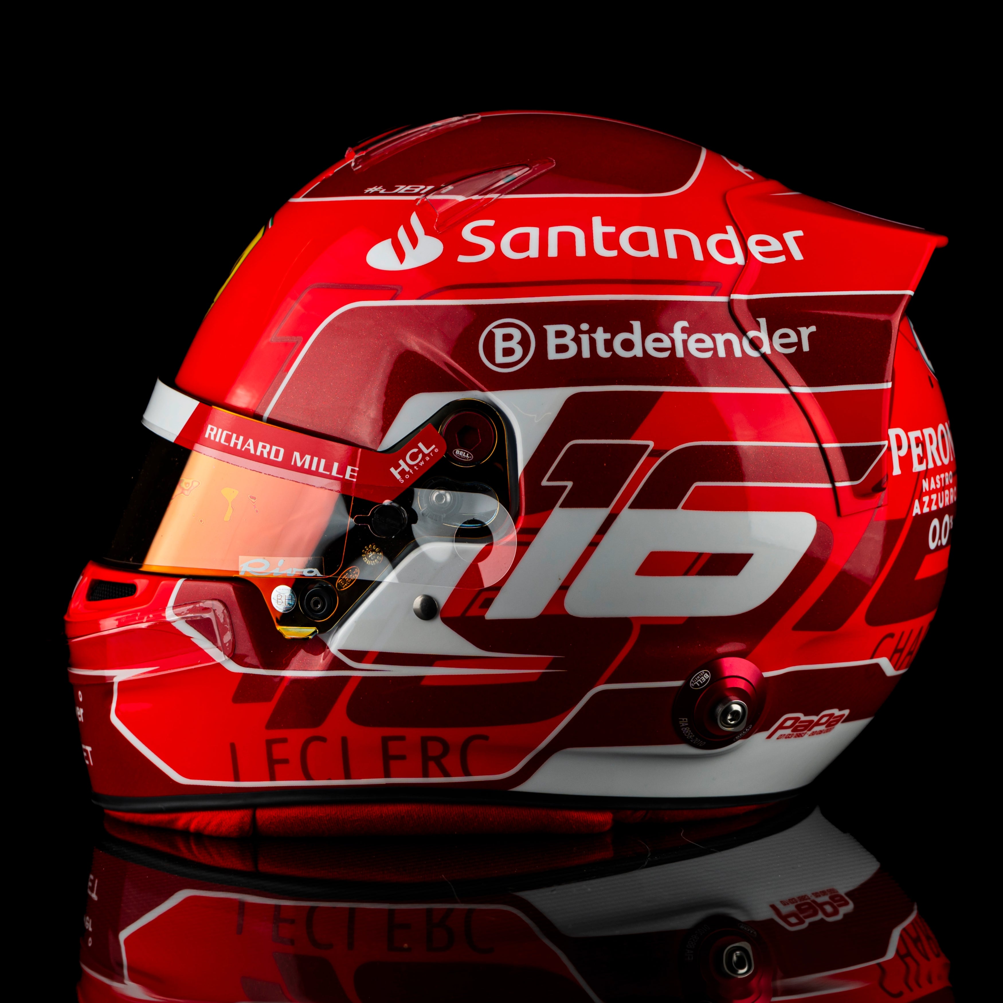 Charles Leclerc Official Bell Replica Helmet – 2024 Formula One Season