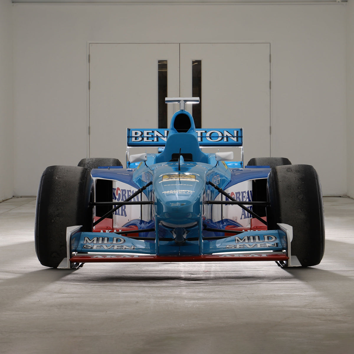F1 BENETTON ベネトン フォーミュラ レーシング アンブレラ 1998 Benetton B198 Official Running Race Car – F1 Authentics