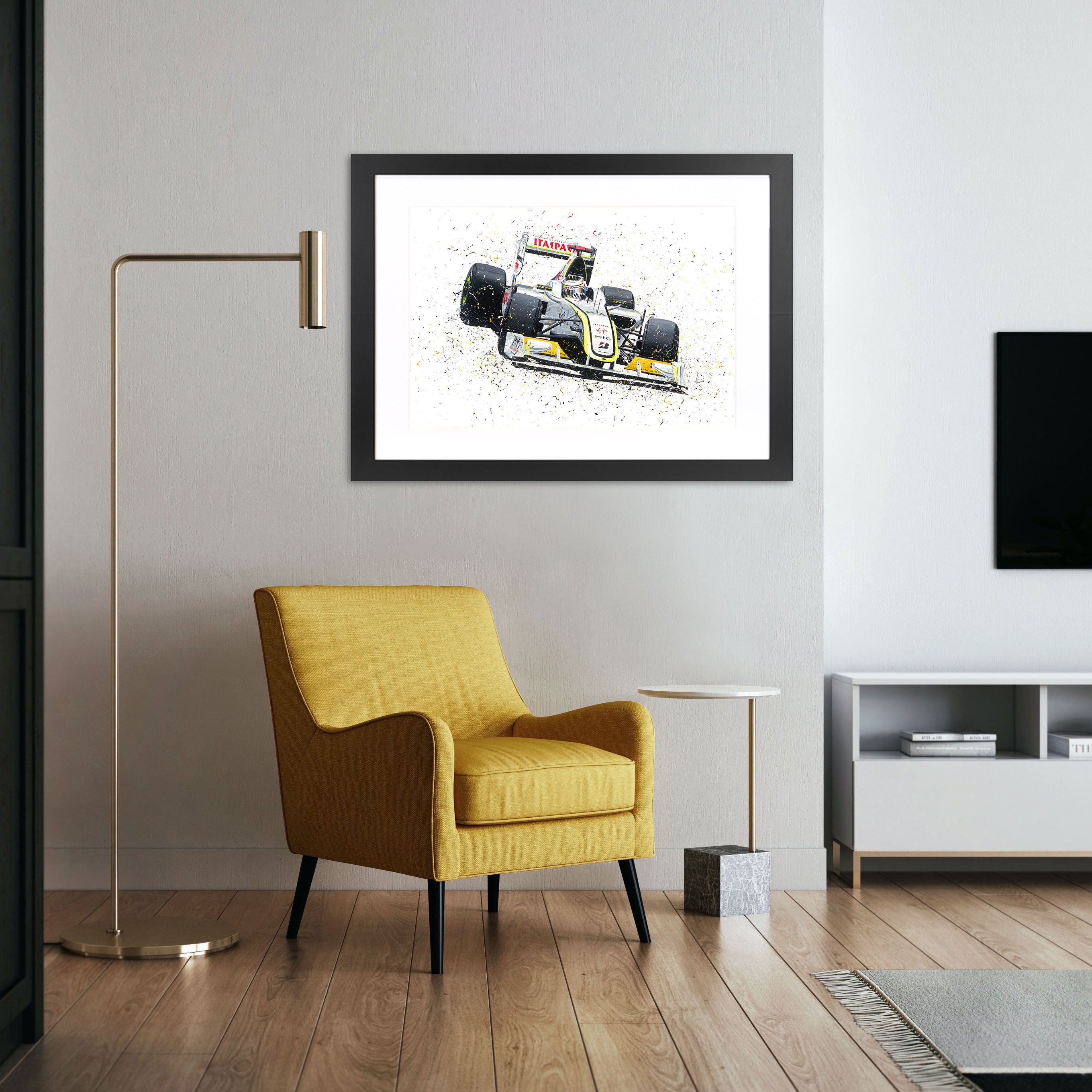 Jenson Button 2009 Brawn GP Print – David Johnson