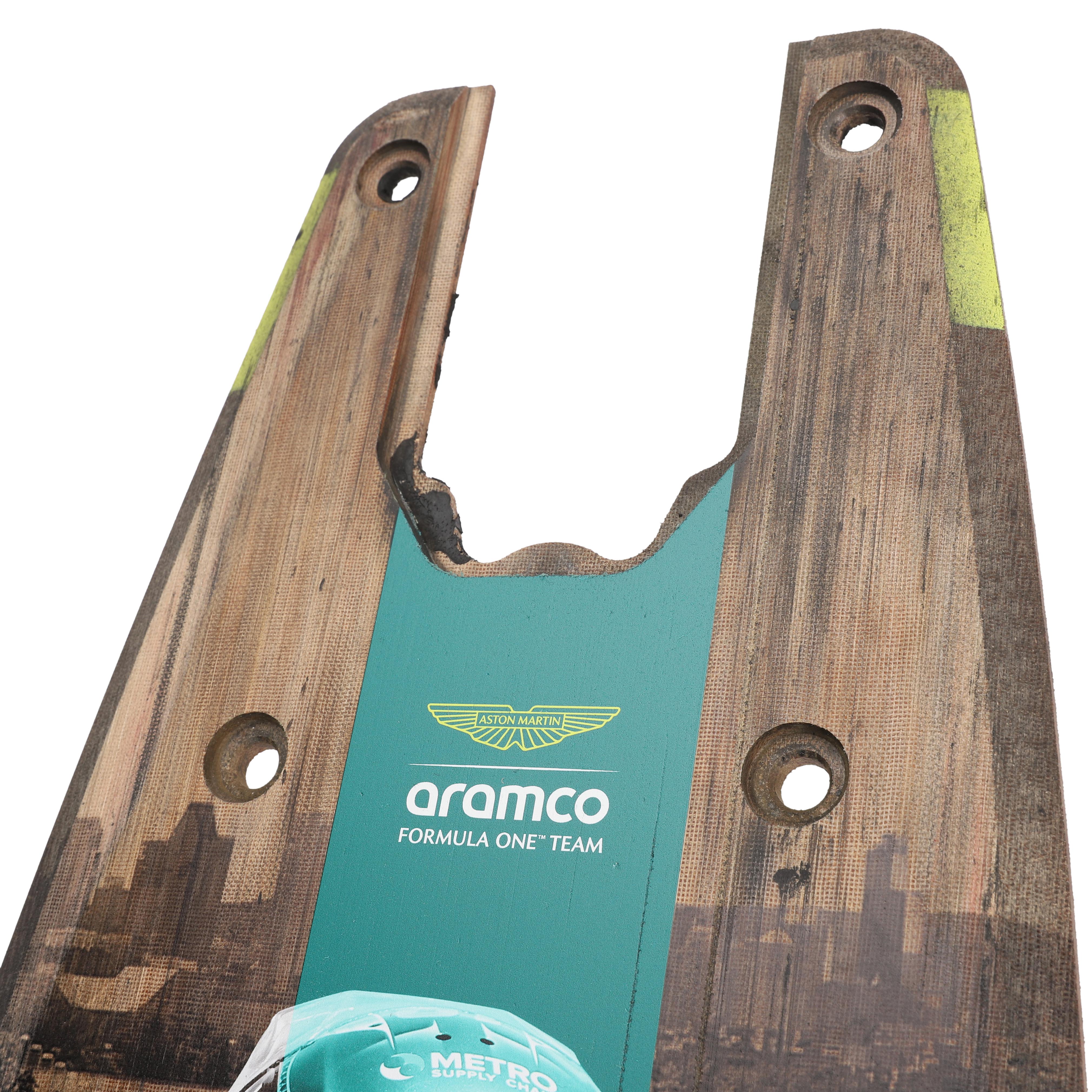 Lance Stroll 2024 Aston Martin Aramco F1® Team Skid Block Plank Wall Art