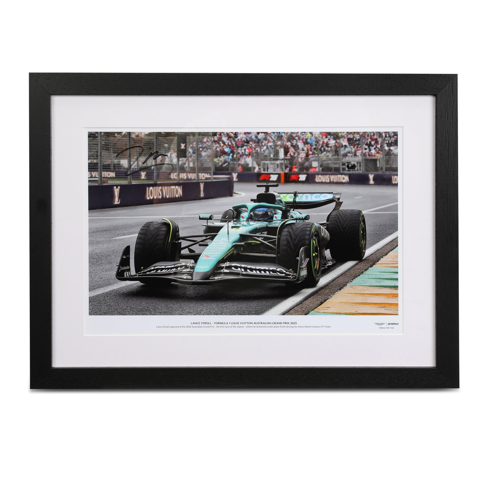 Lance Stroll 2025 Signed Photo Australian GP