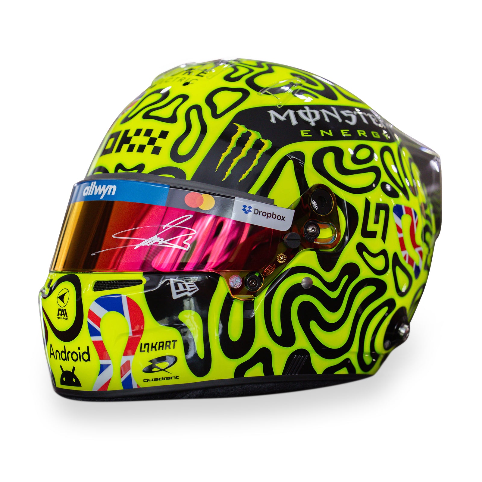 Lando Norris 2025 McLaren Signed Replica Helmet - British GP