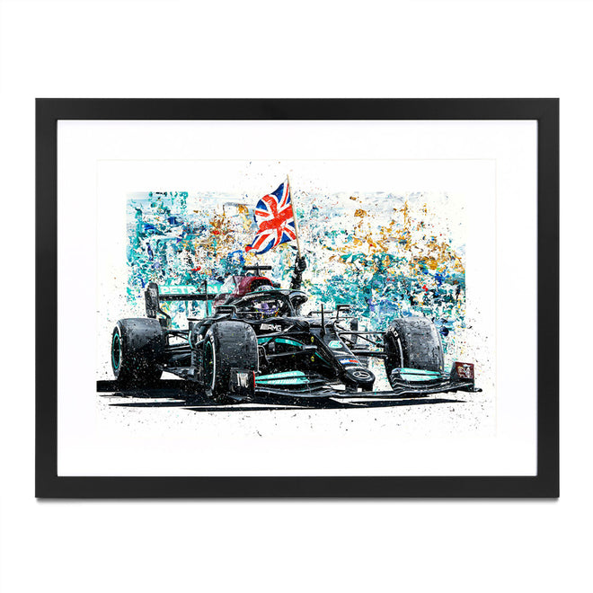 Lewis Hamilton 2021 'Union Jack' Embellished Print – David Johnson