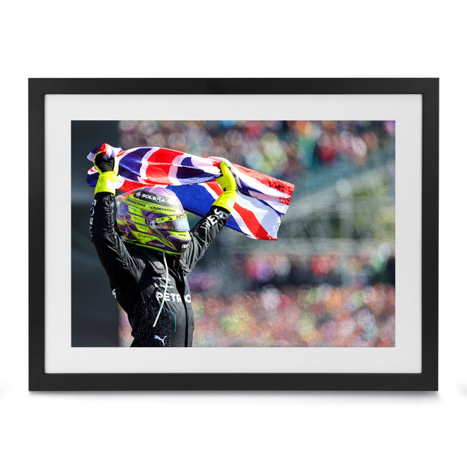 Lewis Hamilton 2024 Mercedes-AMG Petronas F1 Team “King of Great British GP” Print