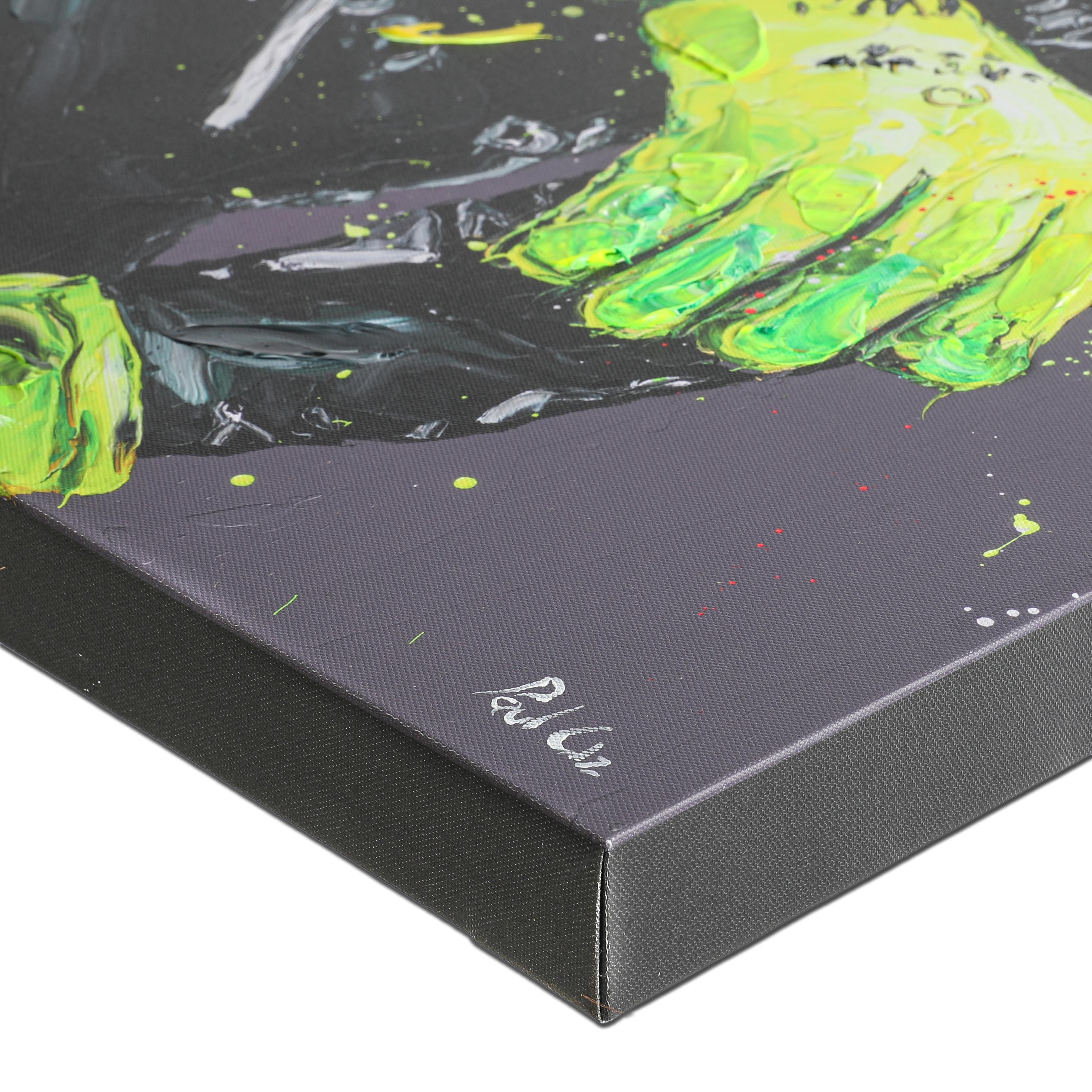 Lewis Hamilton 'Final Bow' 2024 Mercedes Hand Embellished Canvas - Paul Oz