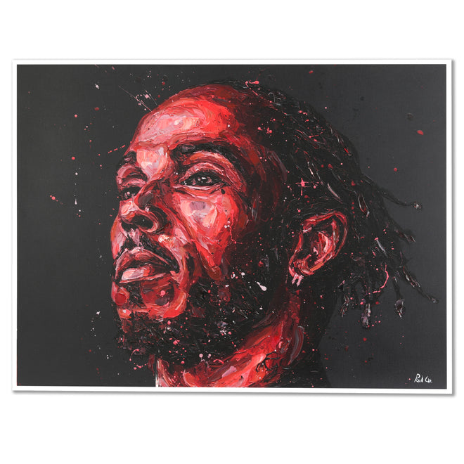 'Lewis now in Red' Lewis Hamilton 2025 Ferrari Giclee Print - Paul Oz