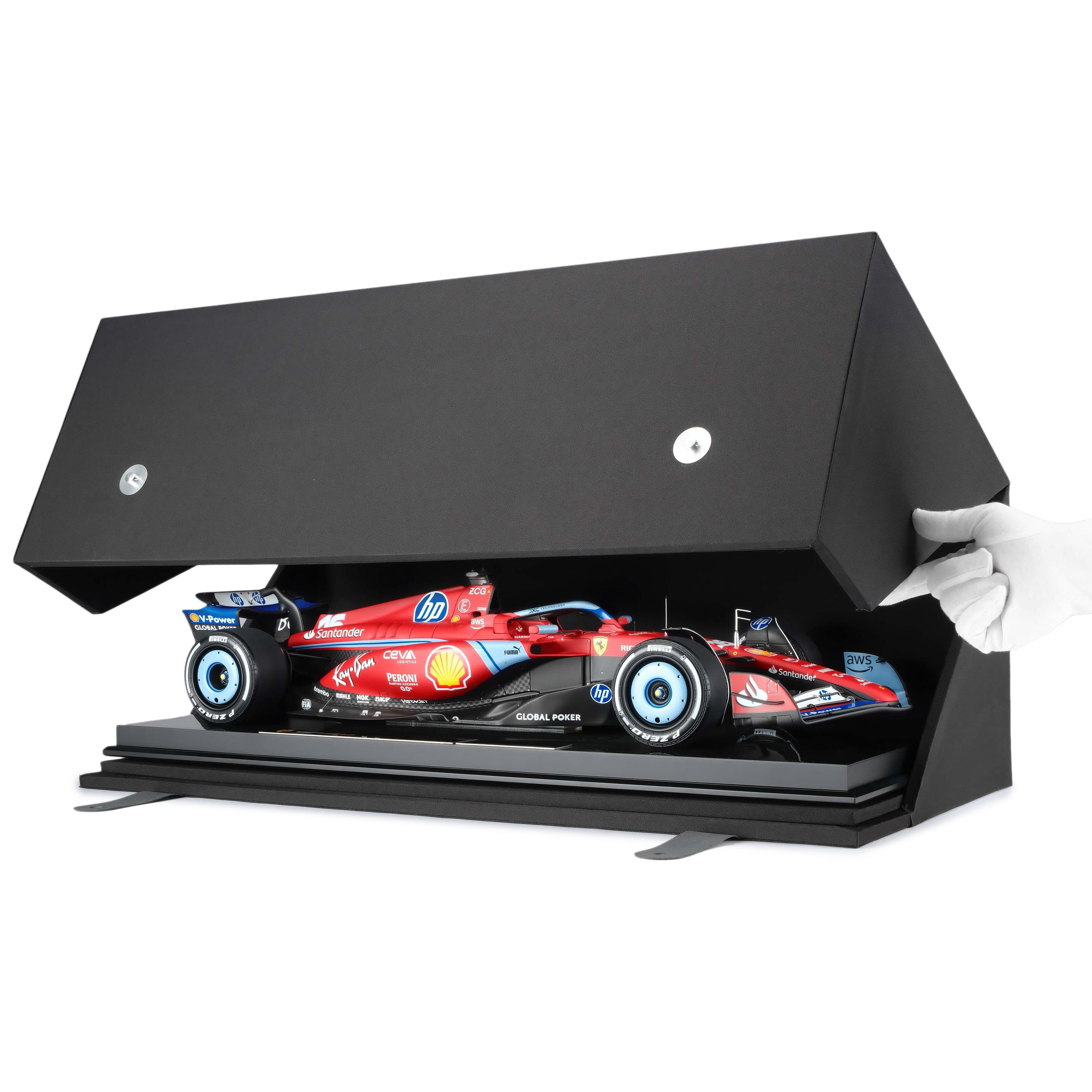 Charles Leclerc 2024 Ferrari SF-24 1:8 Scale Model Miami GP Edition– Amalgam Collection