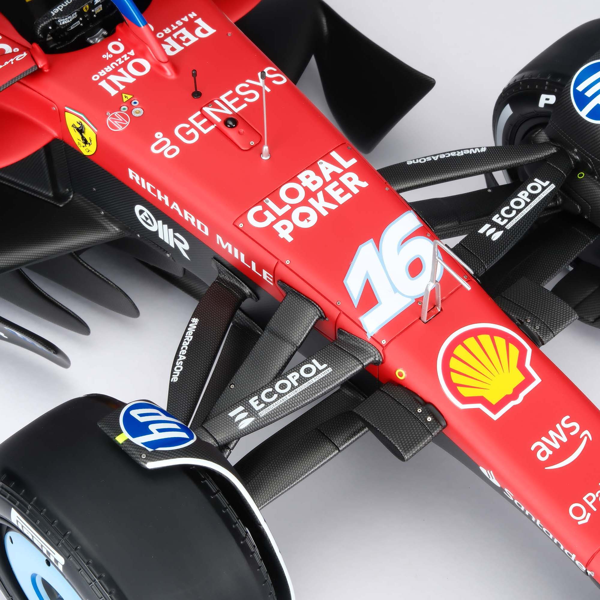 Charles Leclerc 2024 Ferrari SF-24 1:8 Scale Model Miami GP Edition– Amalgam Collection