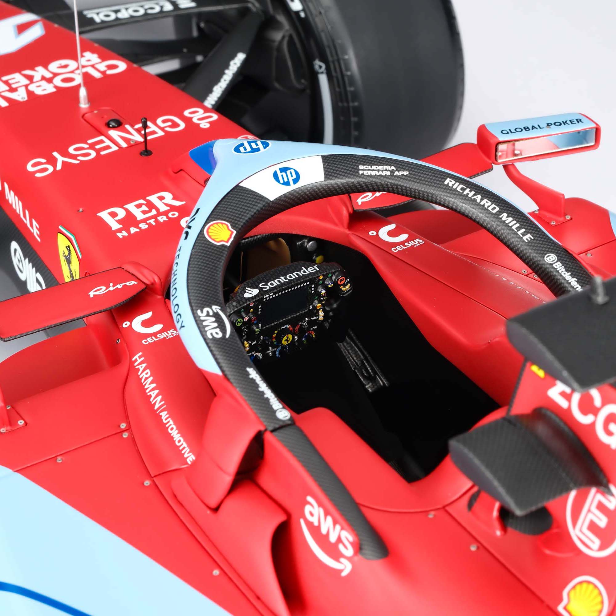 Charles Leclerc 2024 Ferrari SF-24 1:8 Scale Model Miami GP Edition– Amalgam Collection