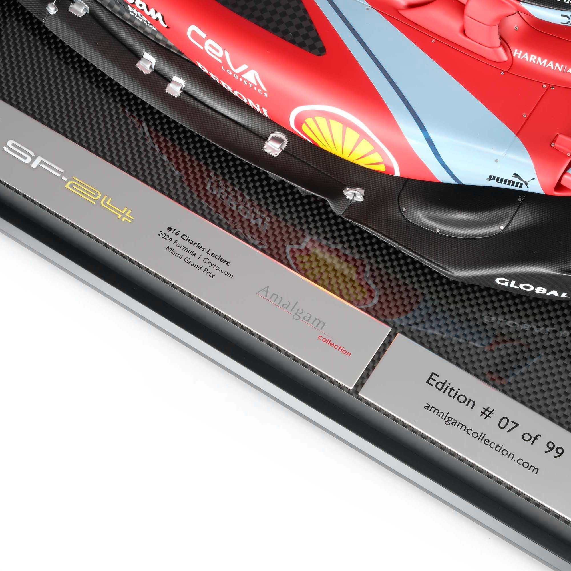 Charles Leclerc 2024 Ferrari SF-24 1:8 Scale Model Miami GP Edition– Amalgam Collection