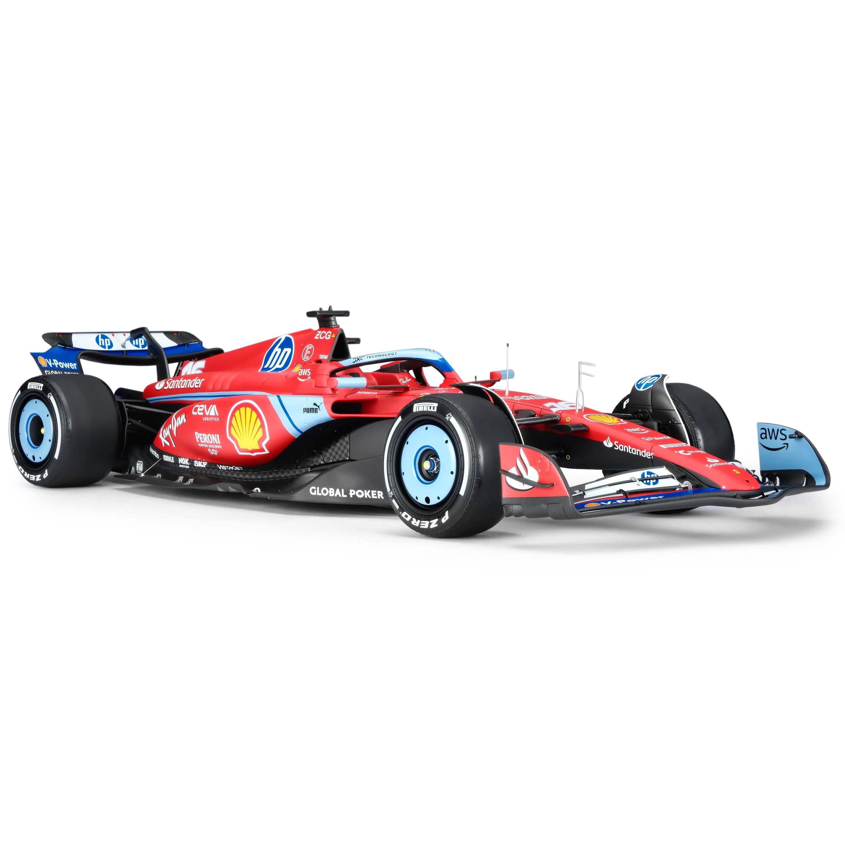 Charles Leclerc 2024 Ferrari SF-24 1:8 Scale Model Miami GP Edition– Amalgam Collection