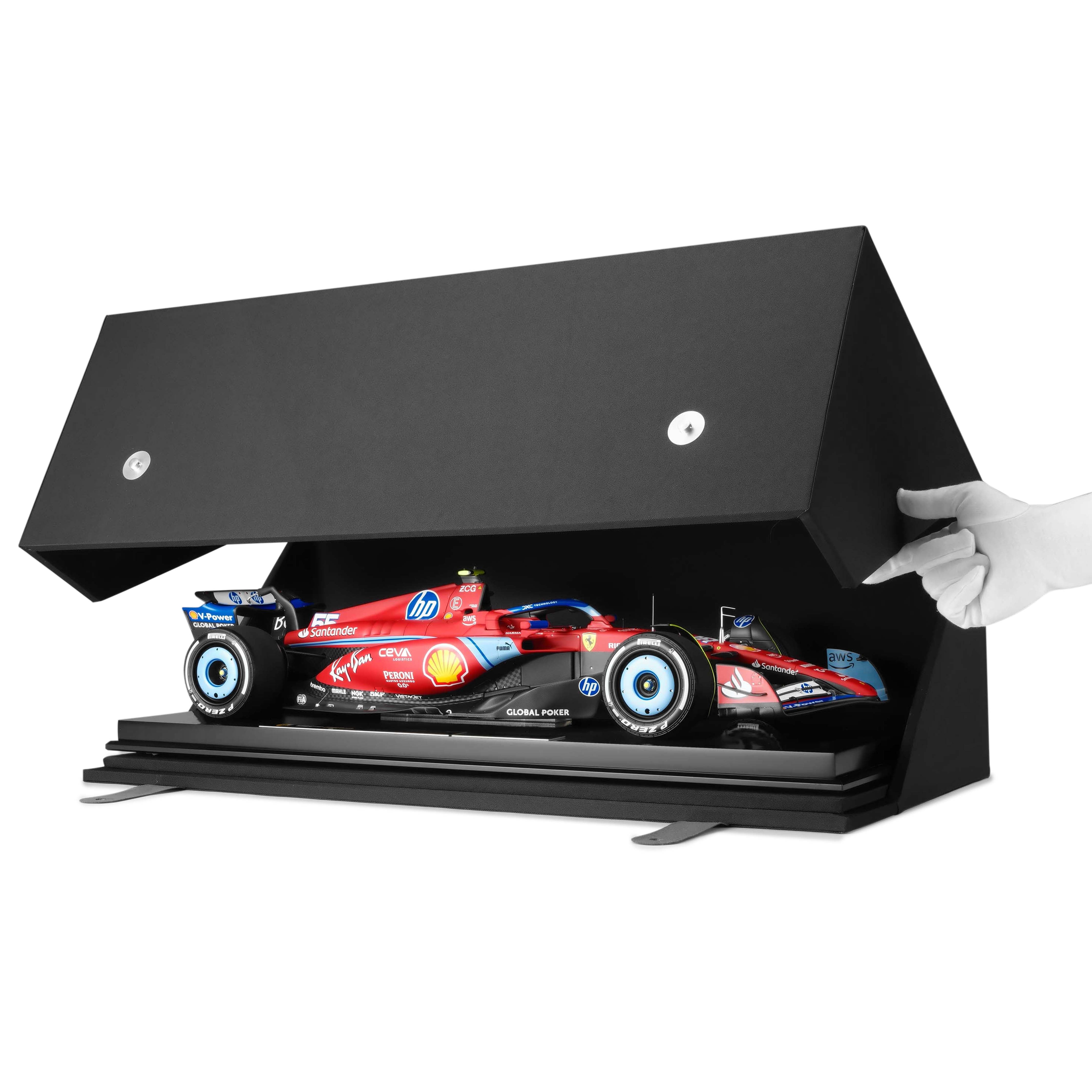 Carlos Sainz 2024 Ferrari SF-24 1:8 Scale Model Miami GP Edition– Amalgam Collection