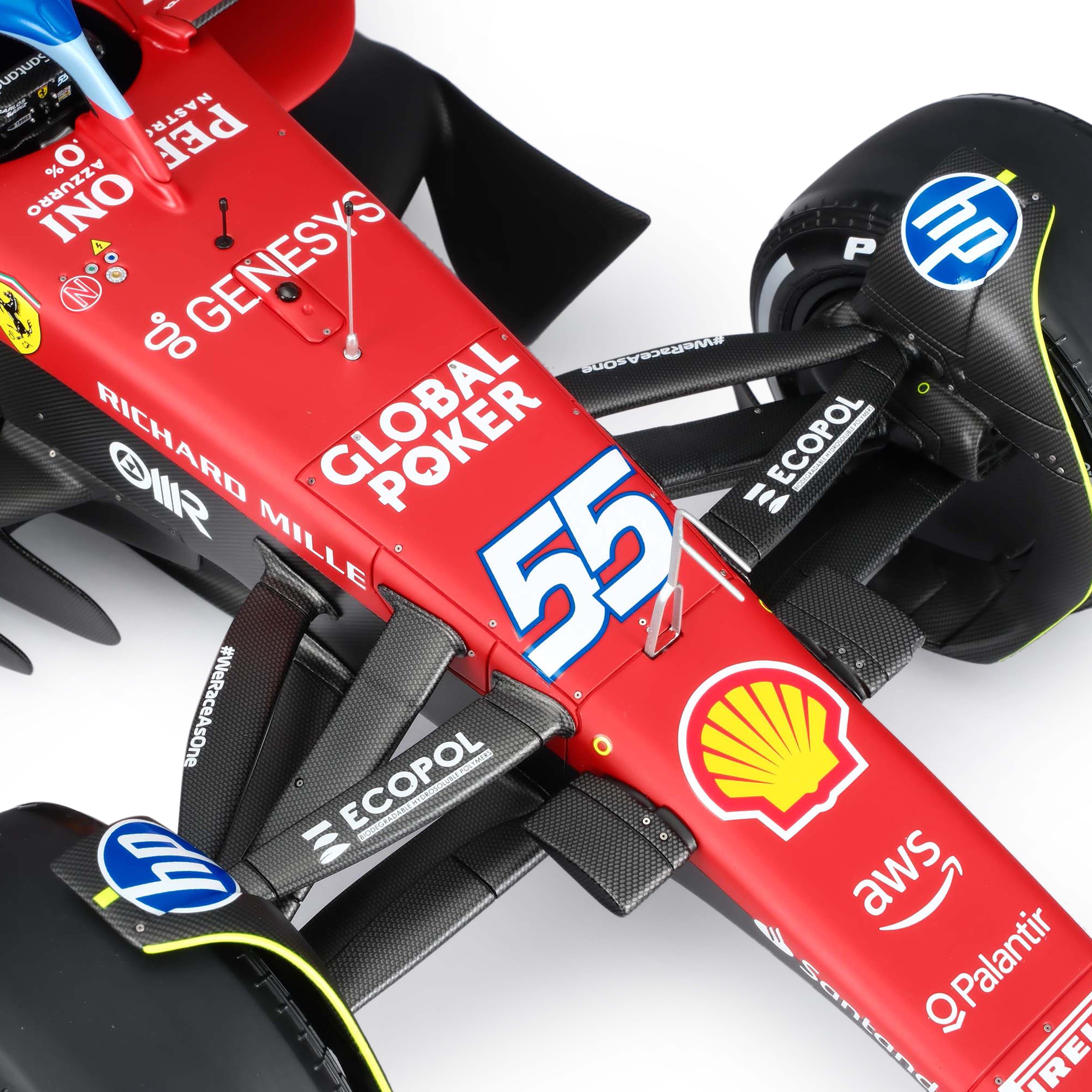 Carlos Sainz 2024 Ferrari SF-24 1:8 Scale Model Miami GP Edition– Amalgam Collection