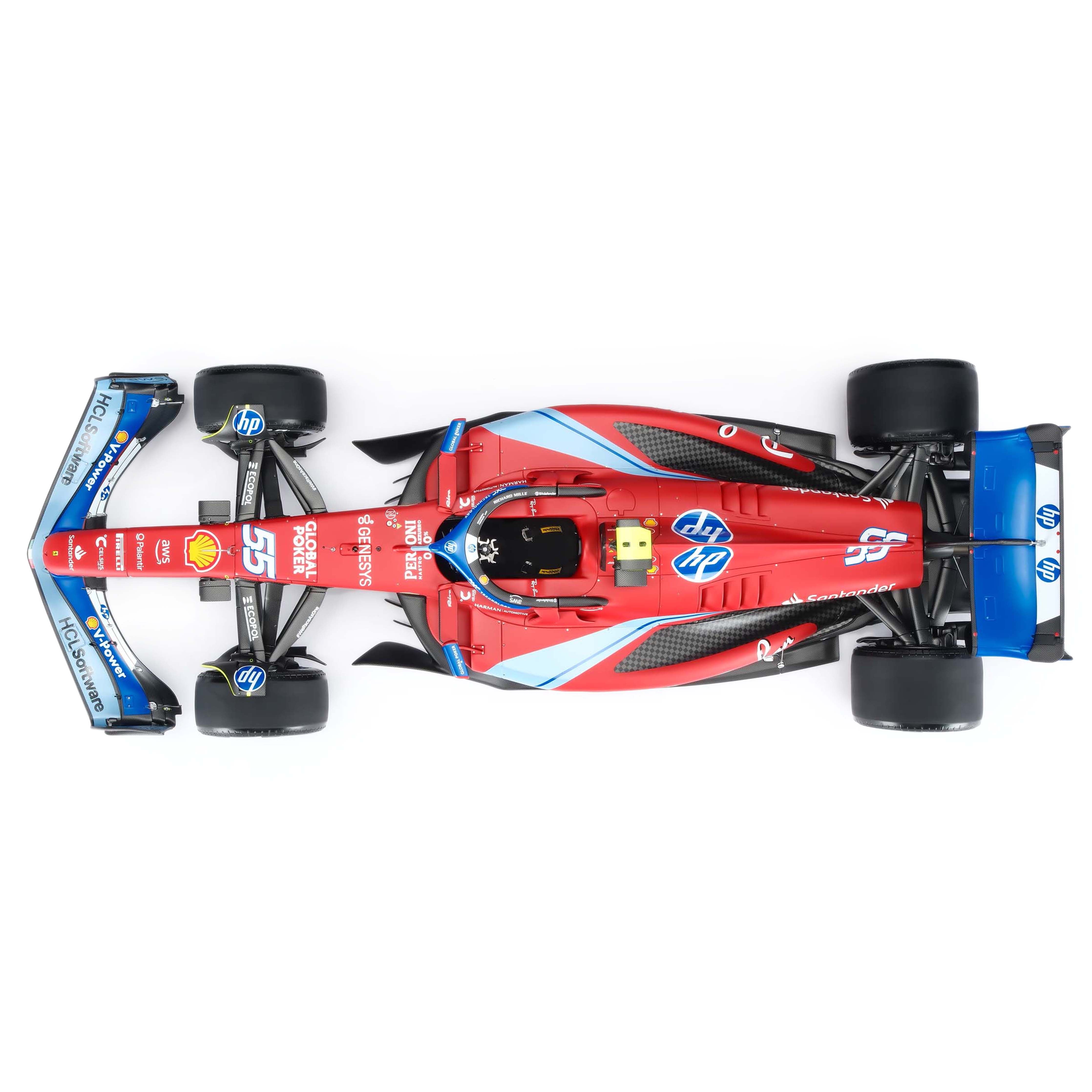 Carlos Sainz 2024 Ferrari SF-24 1:8 Scale Model Miami GP Edition– Amalgam Collection