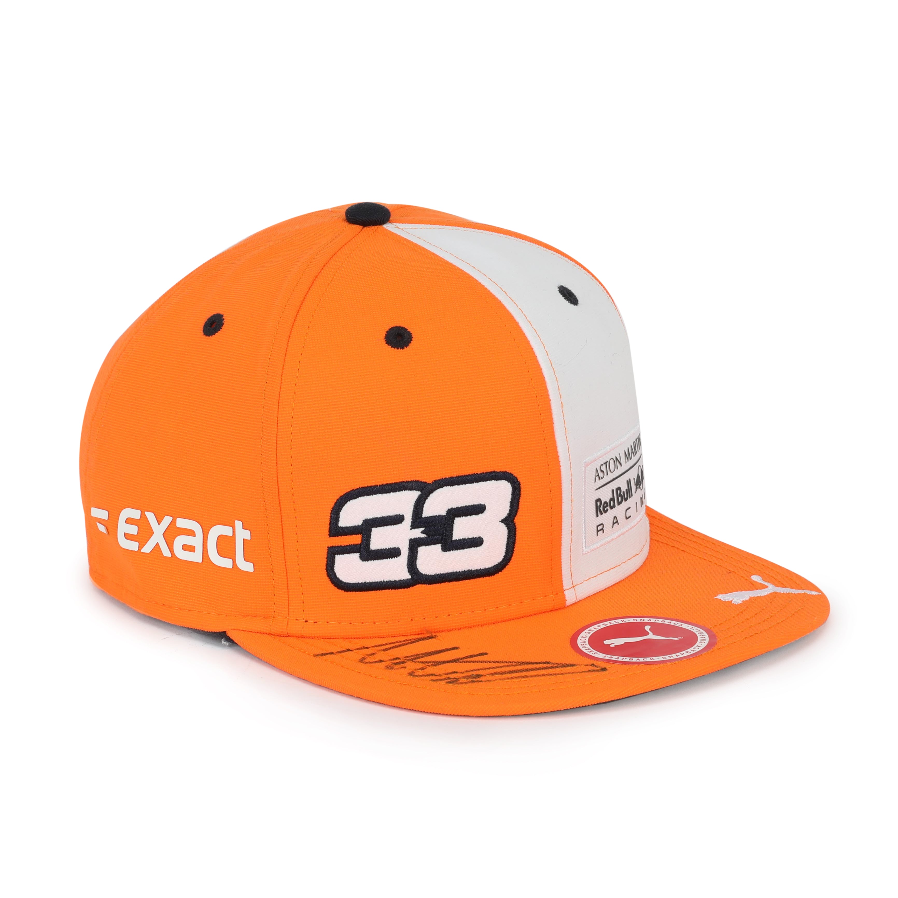 Max Verstappen 2021 Signed Cap Orange
