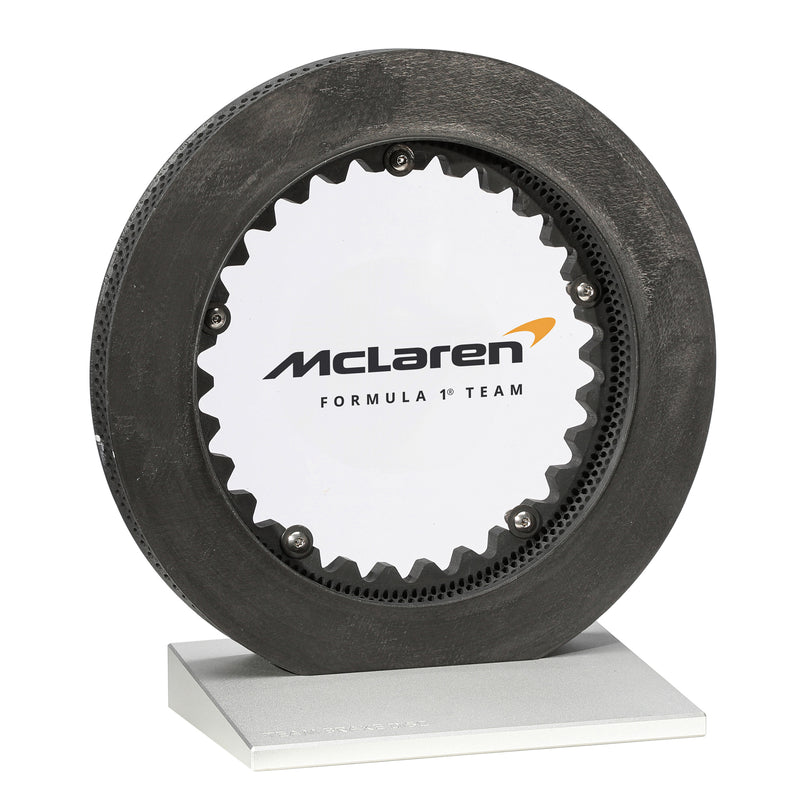 McLaren F1 Team Brake Disc on Display