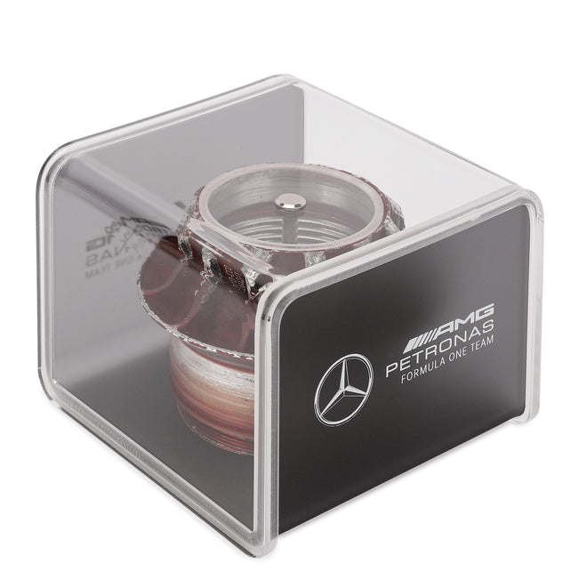 Mercedes-AMG Petronas 2013 Grand Prix Used Red Wheel Nut in Display Case