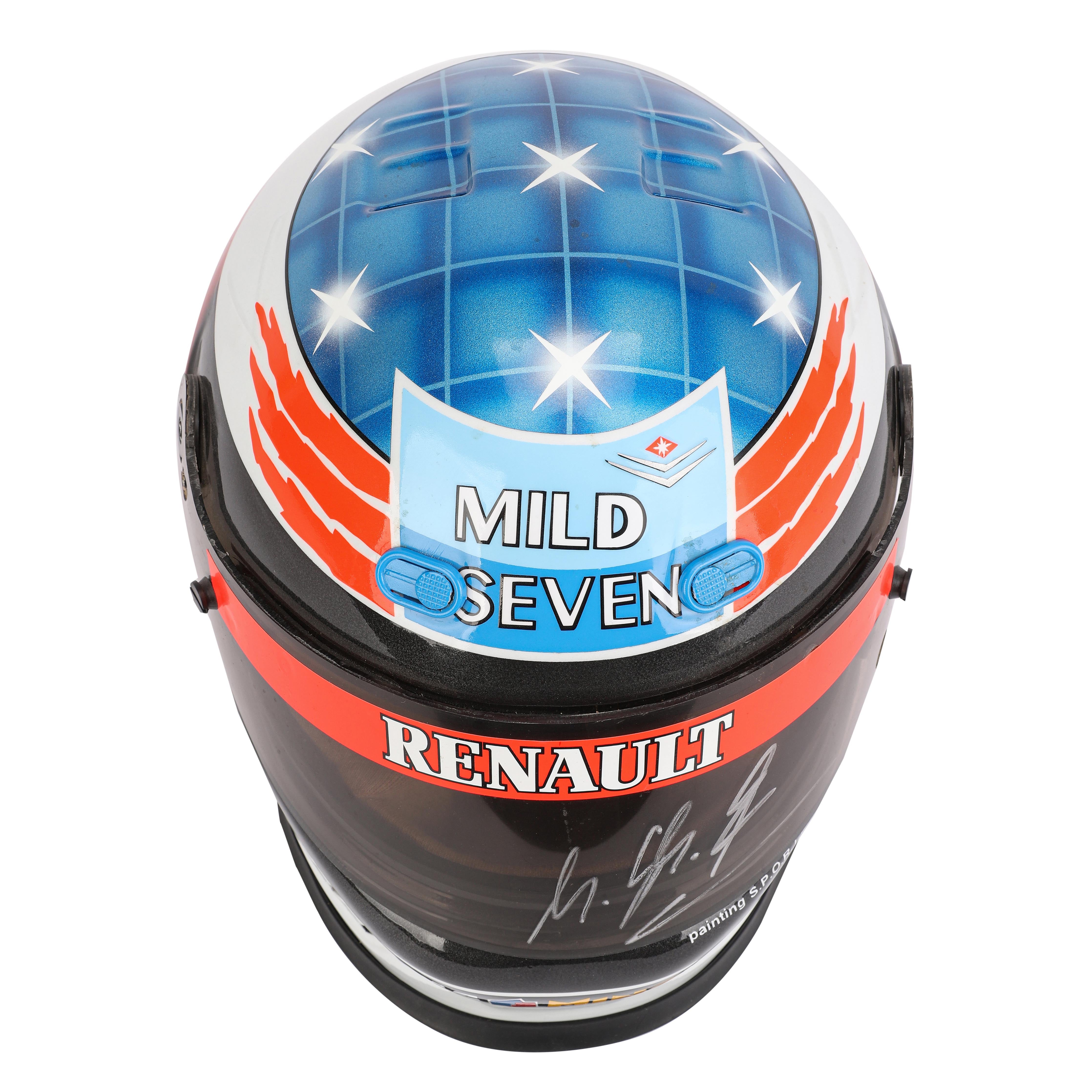 Michael Schumacher Signed Replica Benetton Helmet – 1995 Formula One Season