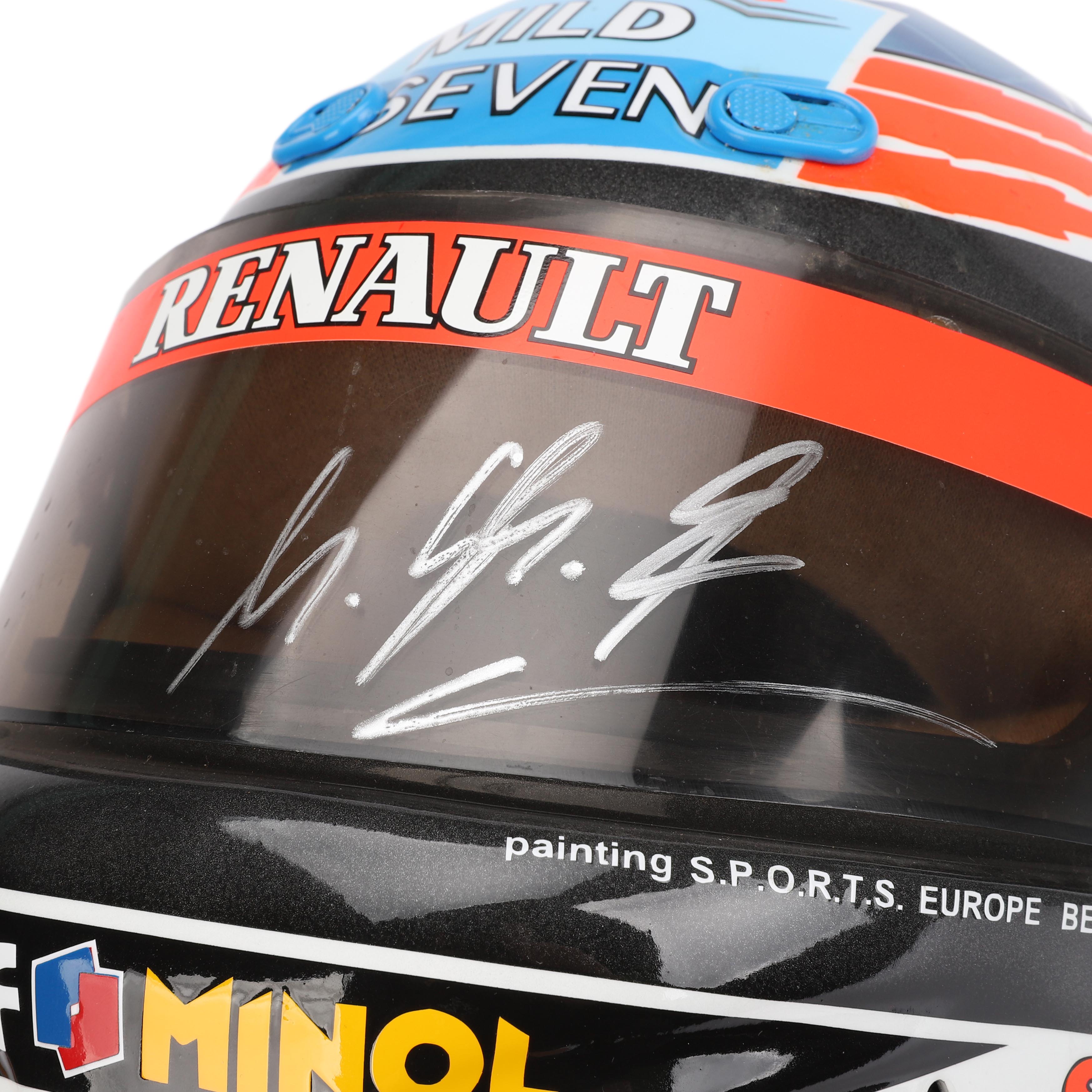Michael Schumacher Signed Replica Benetton Helmet – 1995 Formula One Season