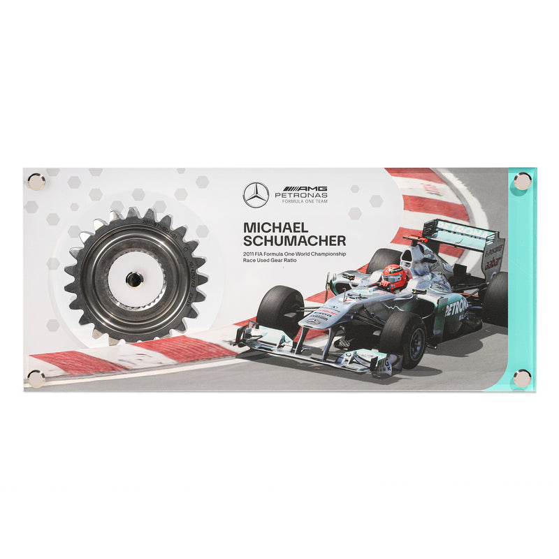 Michael Schumacher 2011 Mercedes-AMG Petronas Gear Ratio in Acrylic