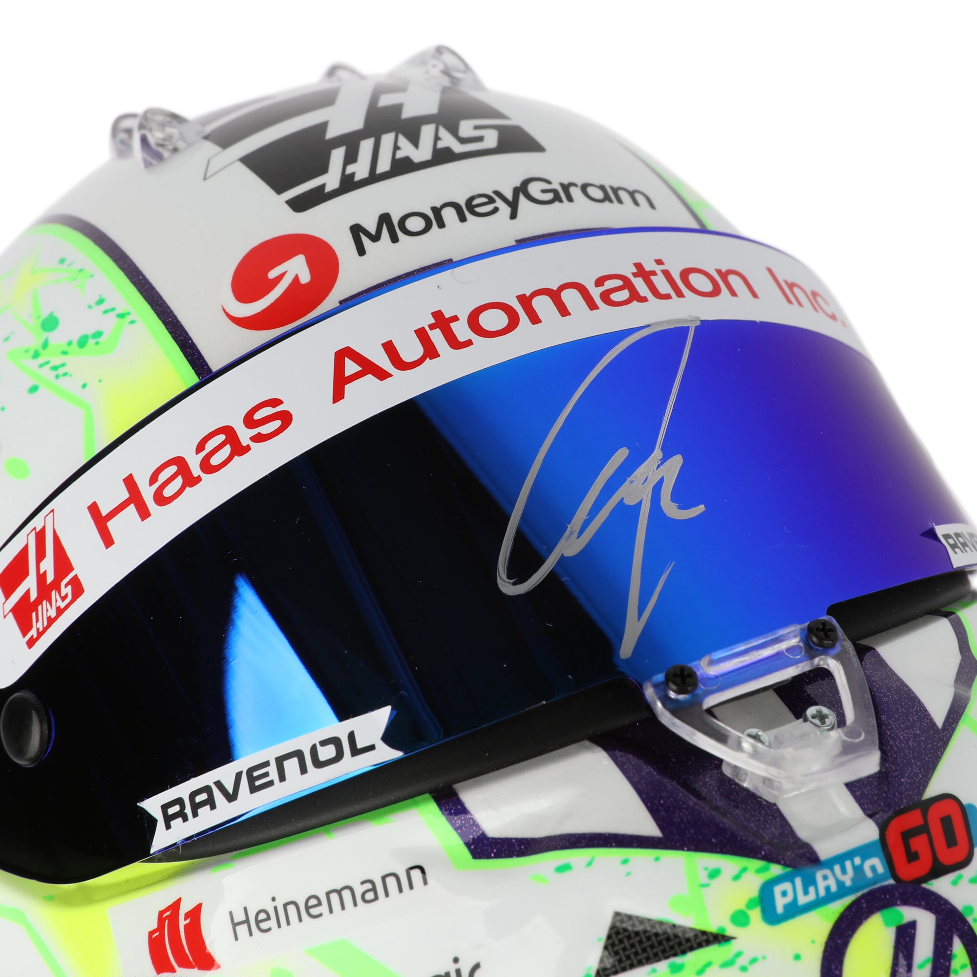 Nico Hulkenberg Haas 2024 Signed 1:2 Scale Helmet