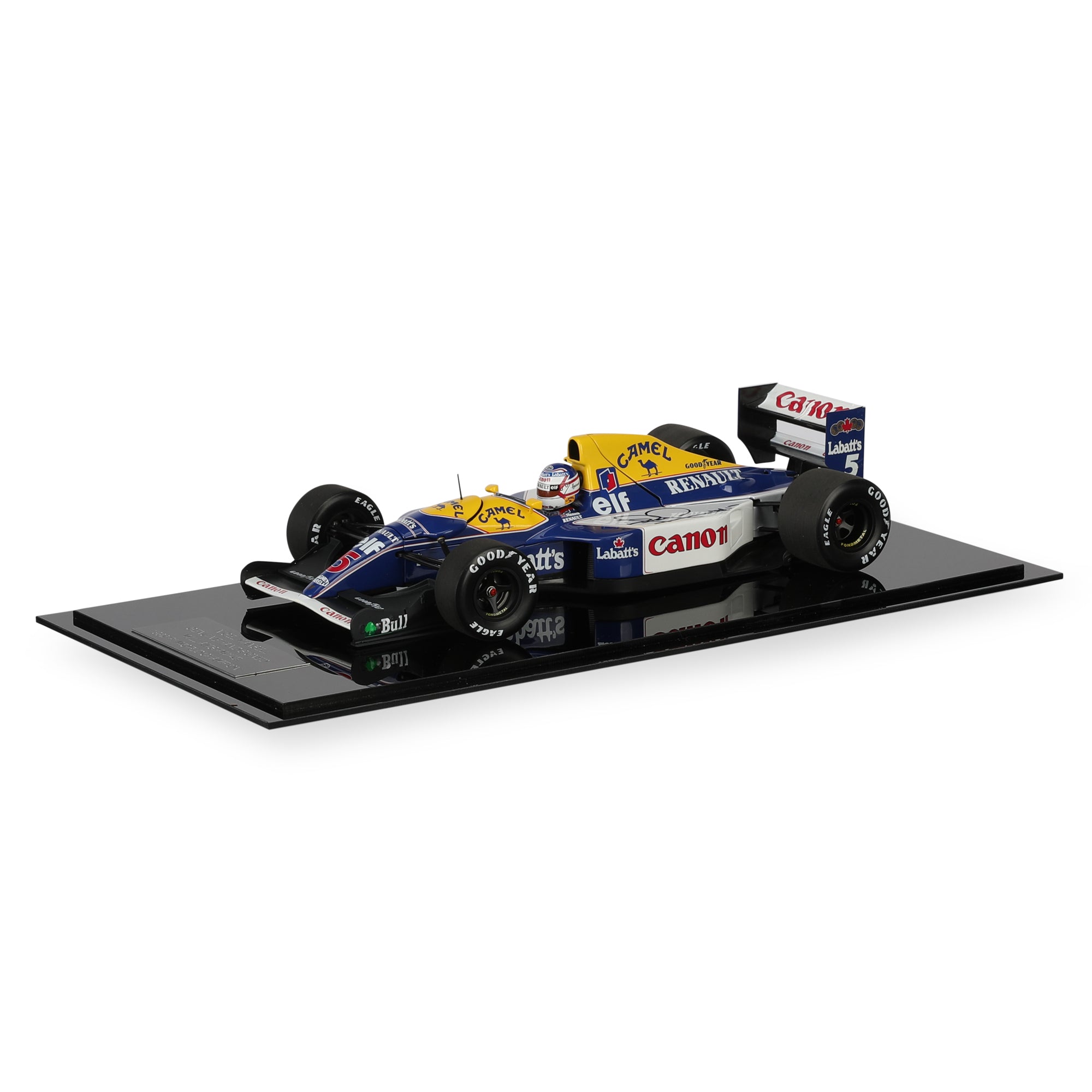Nigel Mansell 1992 Signed Williams FQ14B 1.18 Scale Model