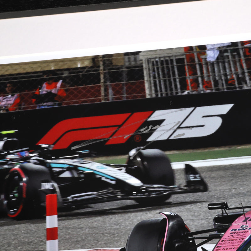 Pierre Gasly Signed 2025 BWT Alpine F1 Team Photo - Bahrain GP