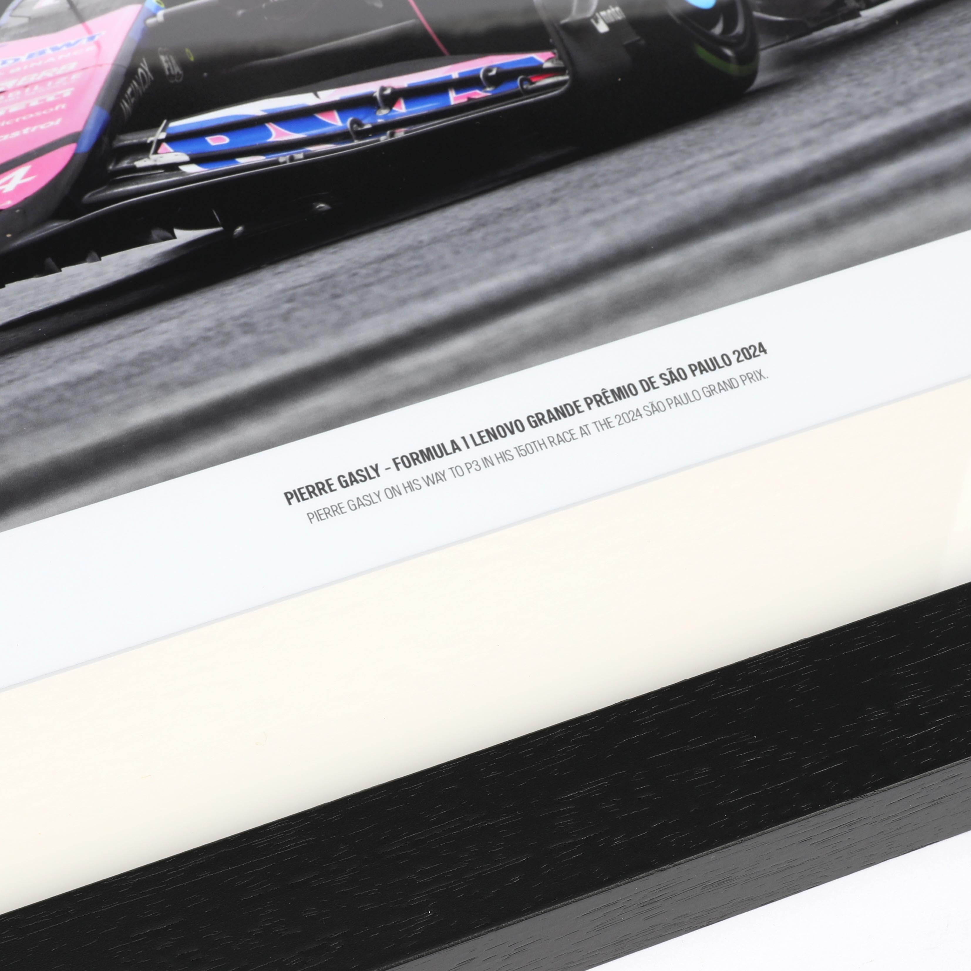 Pierre Gasly 2024 Signed Alpine Print - Brazilian GP