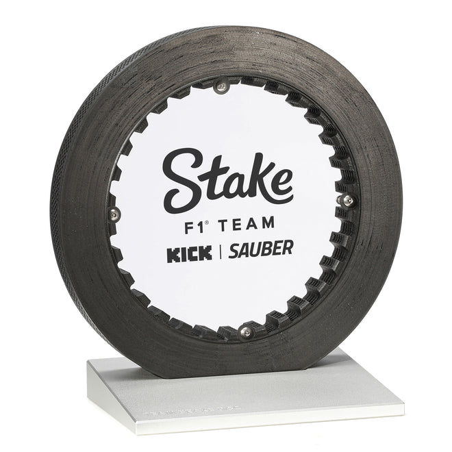 Stake F1® Team Kick Sauber Brake Disc on Display