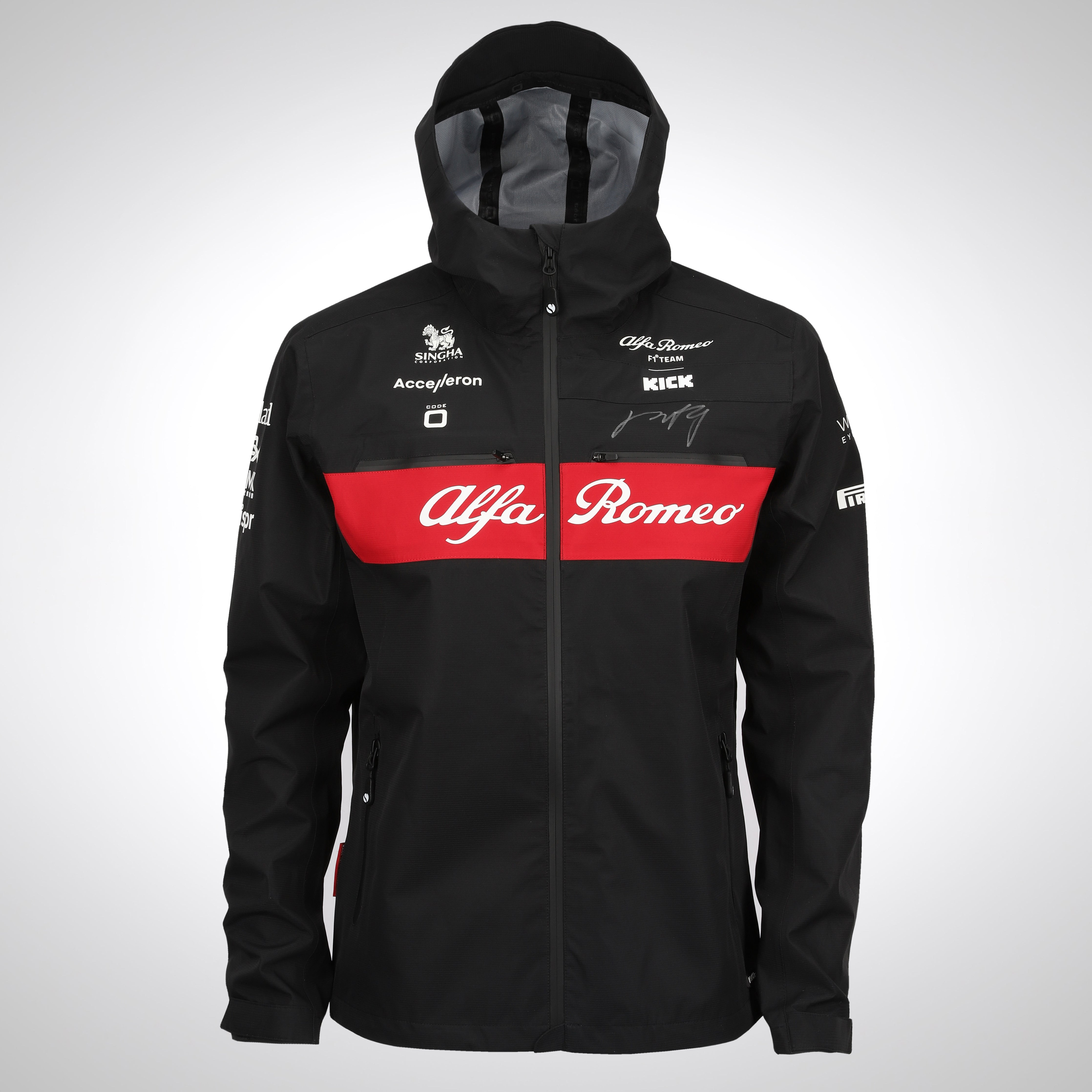 Zhou Guanyu 2023 Signed Alfa Romeo F1 Team Stake Shell Jacket